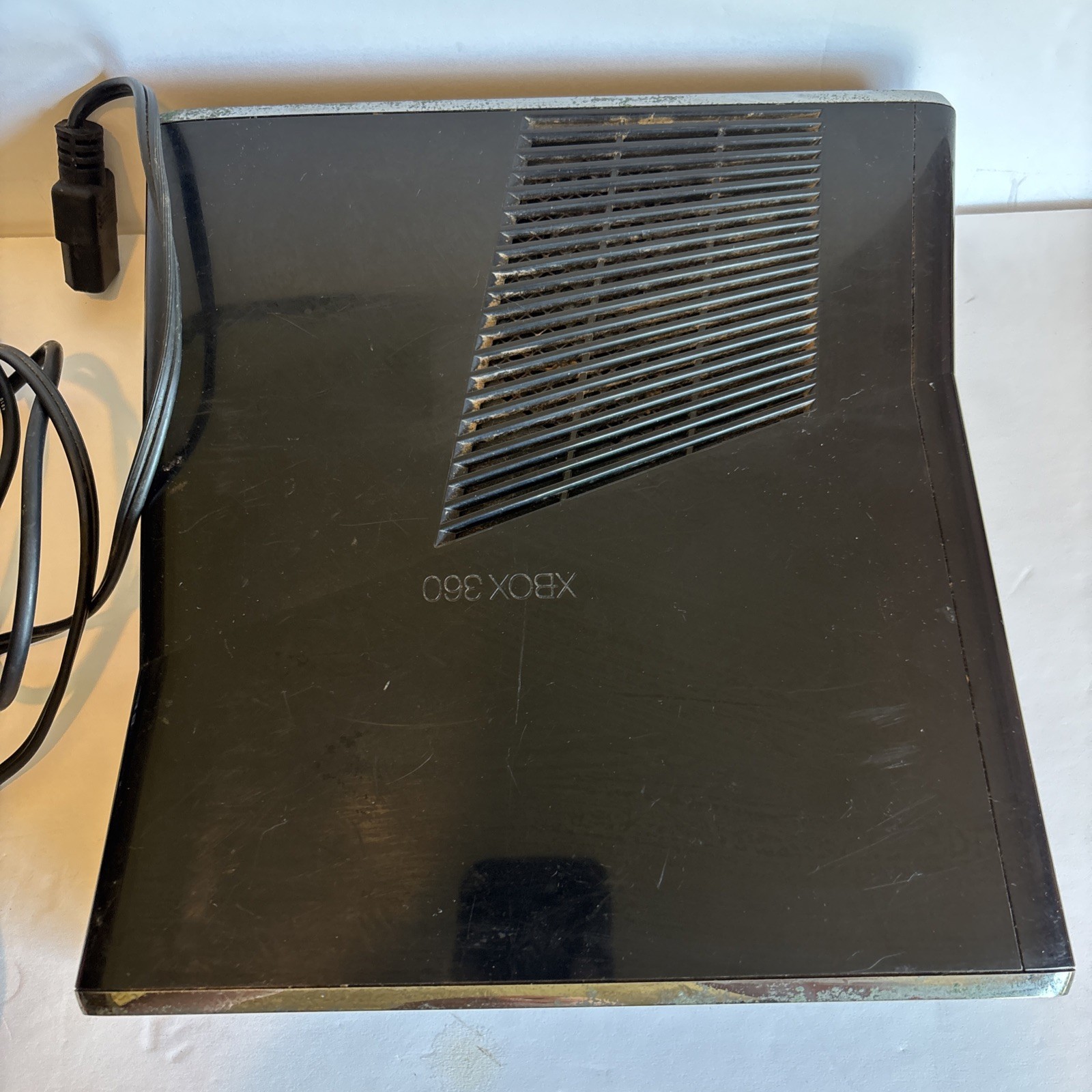 Xbox 360 Slim Matte Black Console 1439 320GB Cables New HDMI Cord Tested Works