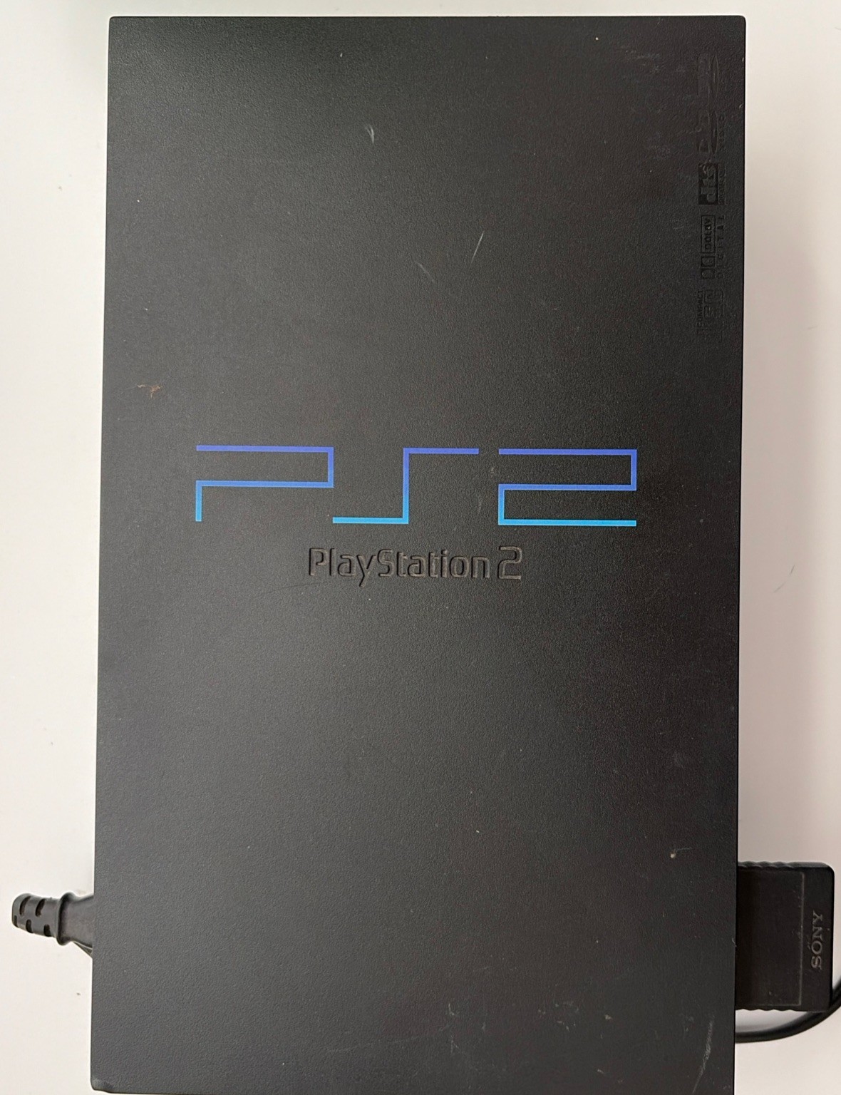 Sony PS 2 Black Console SCPH-39001 Working W/ 8MB Memory Card,2 Games & Cordes