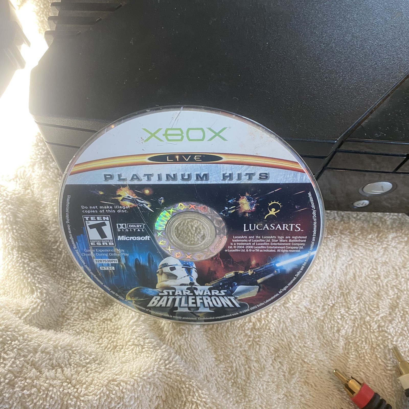 OG XBox with 7 Remotes and 5 games