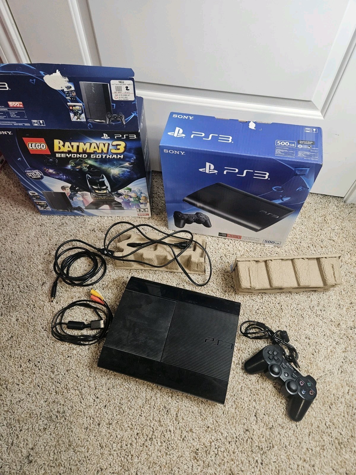 Sony PlayStation 3 PS3 Super Slim 500 GB Lego Batman Console Game Not Included