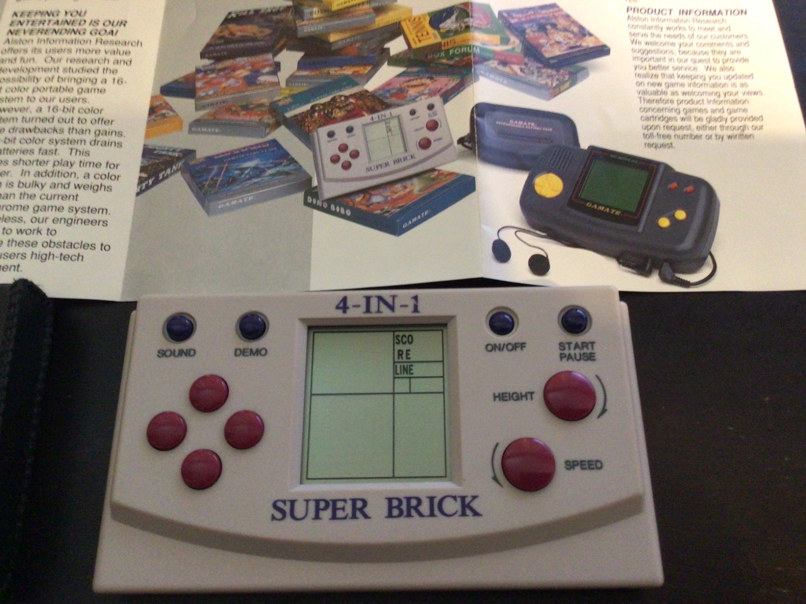 Alston Bit Corp Gamate System Rare USA Release CIB 13 Games & 4in1 Super Brick