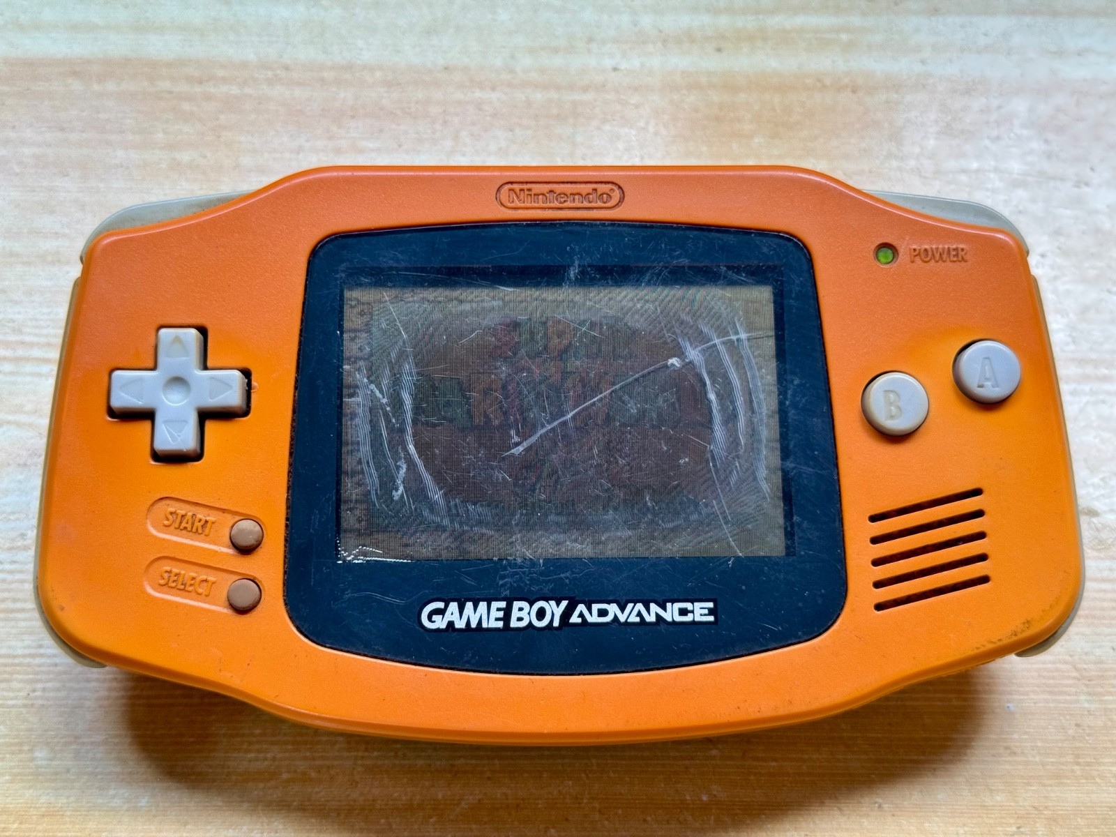 Nintendo Gameboy Advance AGB001 Tangerine Orange Handheld System Console GBA