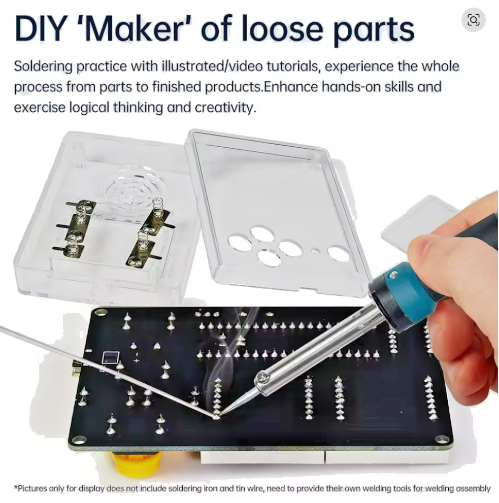 DIY Pixel Game Console Kit – Retro 7-in-1 Electronic Games