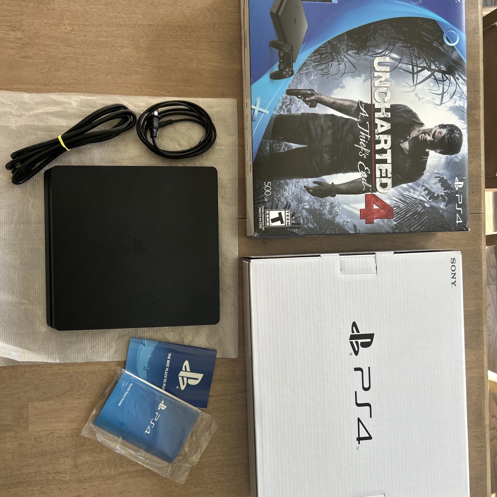 Sony PlayStation 4 Slim PS4 500GB Uncharted 4 A Thiefs End Console CUH-2015A