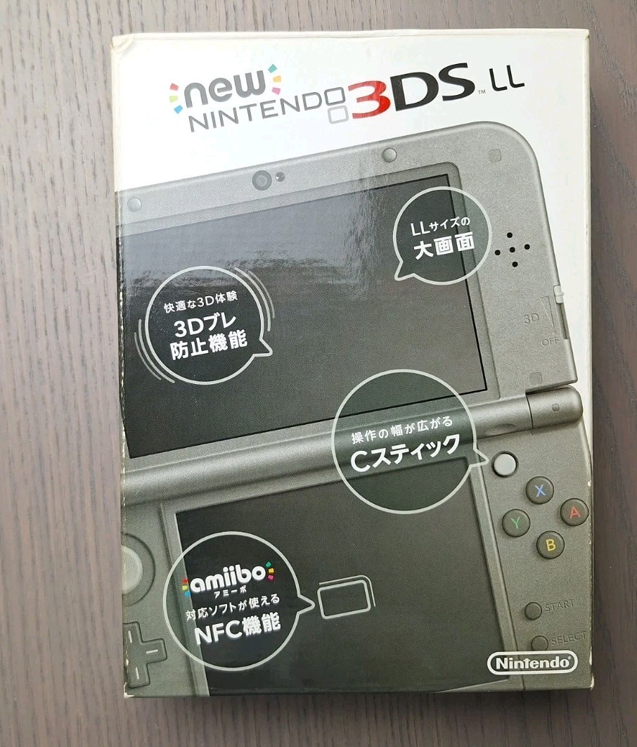 New Nintendo 3DS XL Metallic Black | Charger 32GB SD Card | TOP IPS CIB