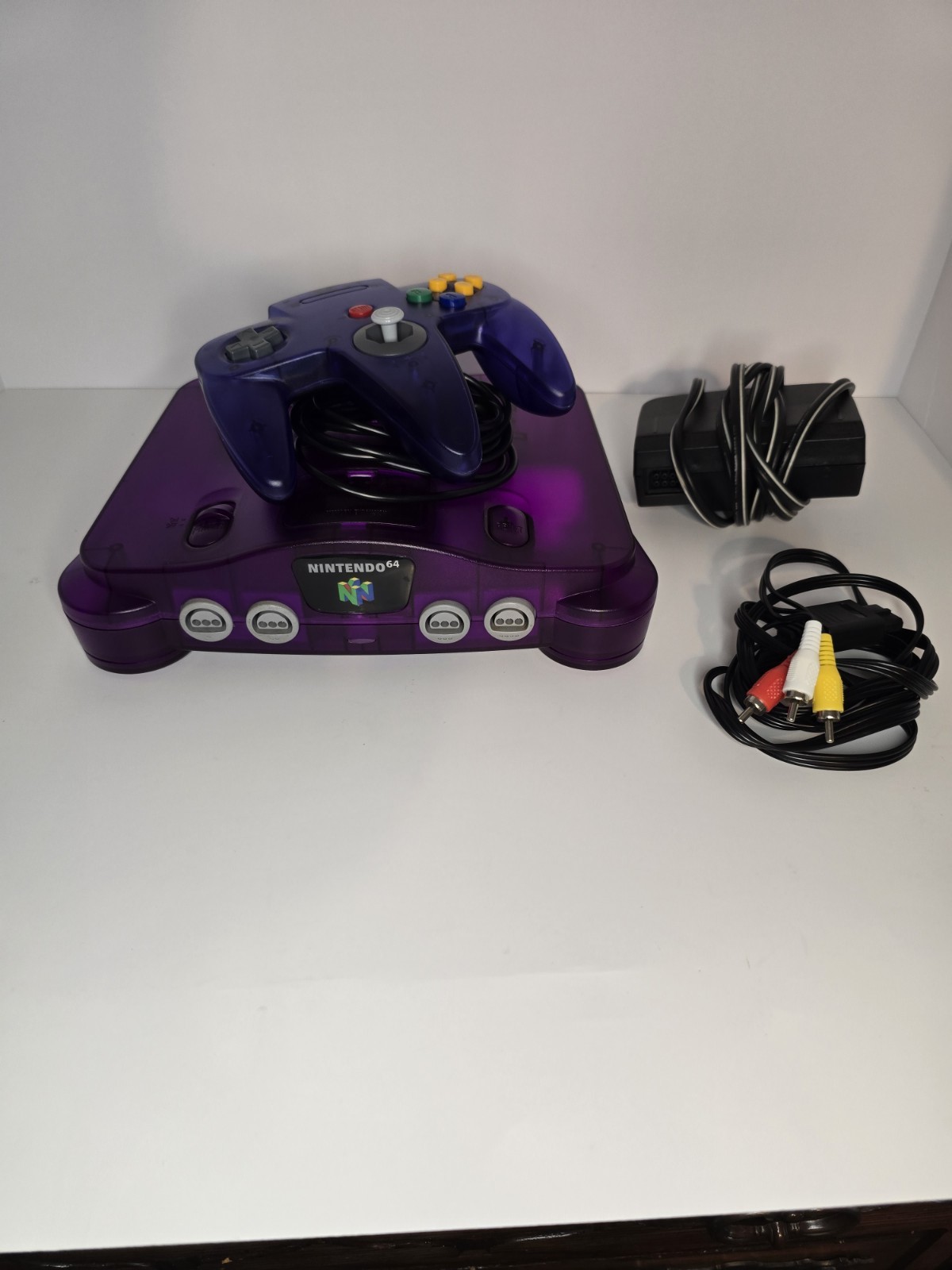 Purple Transparent N64 Console