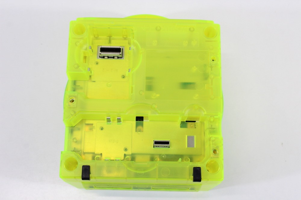 Nintendo Gamecube Console Clear Transparent Yellow NTSC-U/C DOL-101 GC RGB LED