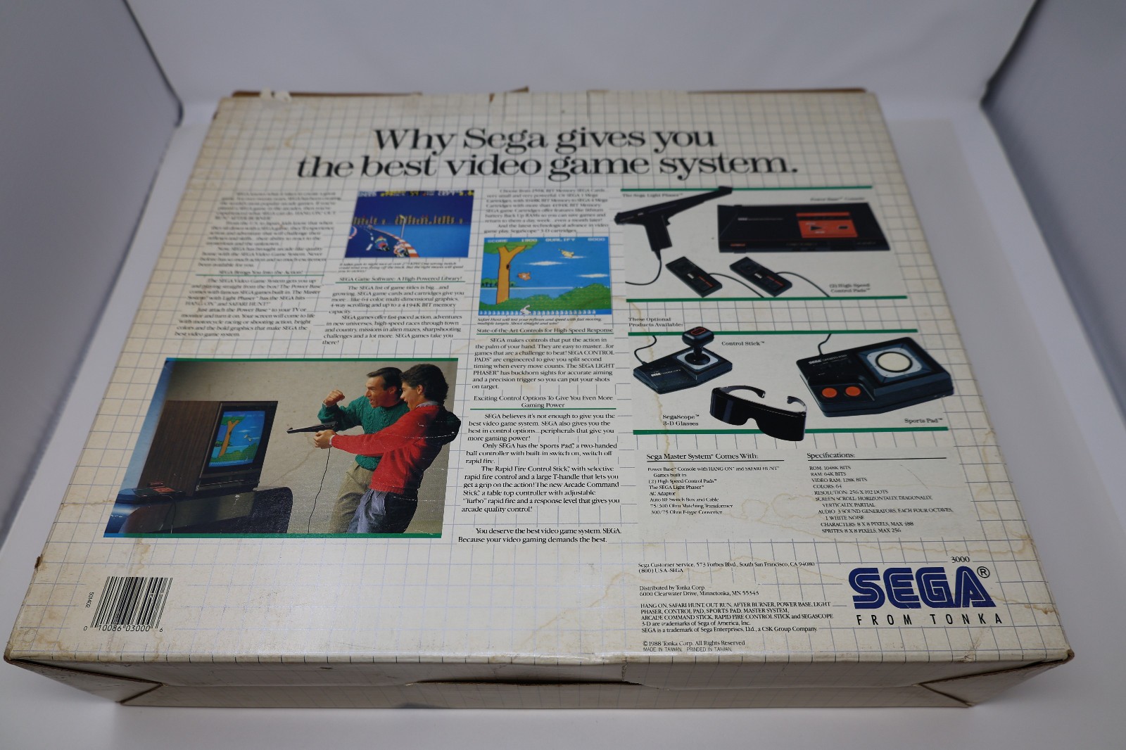 Sega Master System Box Manual Gun *Please Read*