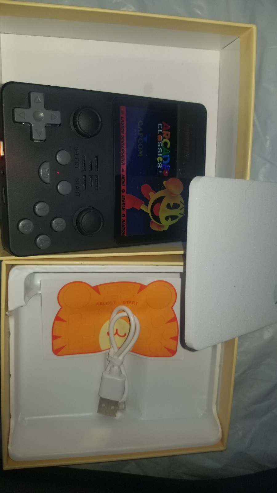 Powkiddy RGB20S Retro Handheld Emulator Game Console Black In Box