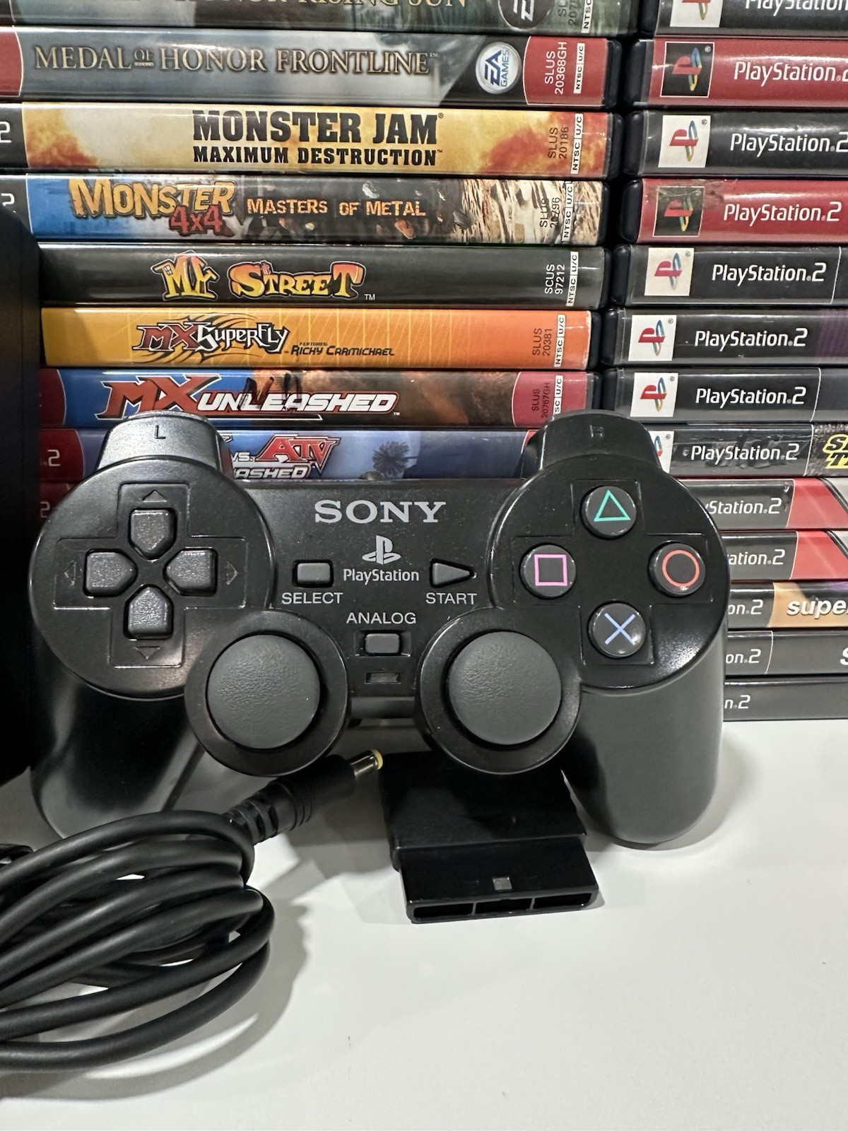 OEM Sony PlayStation 2 PS2 Bundle Controller Cables Memory Card Genuine Official