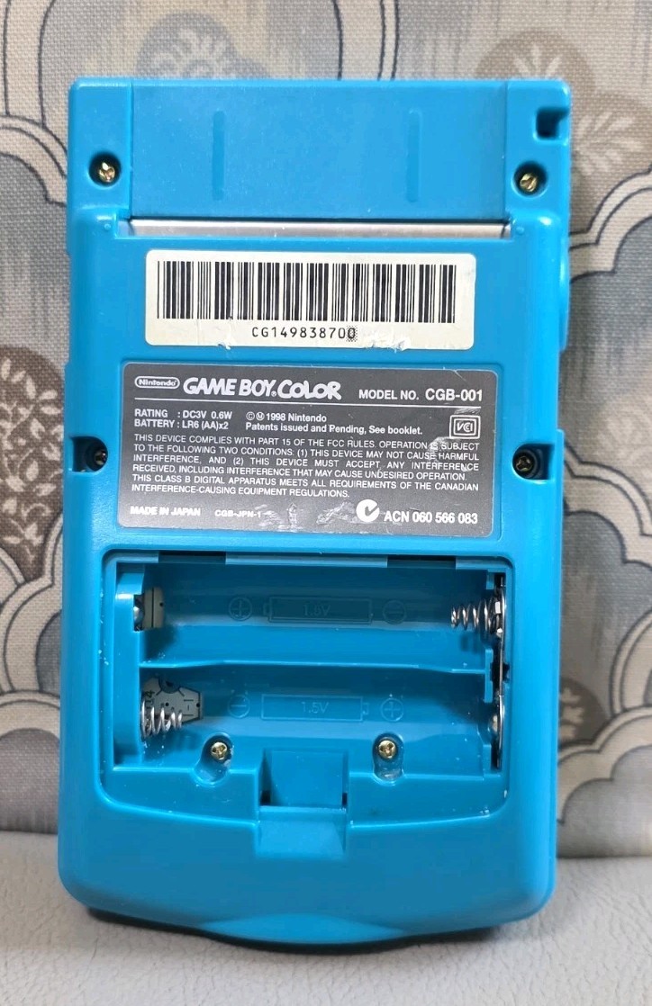 WORKING! Nintendo GameBoy Color Teal (CGB-001) Handheld System