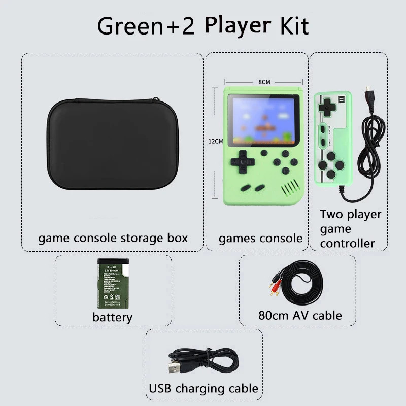 Built-in 500+ Classic Games Children’s Handheld Game Players for Gameboy Output