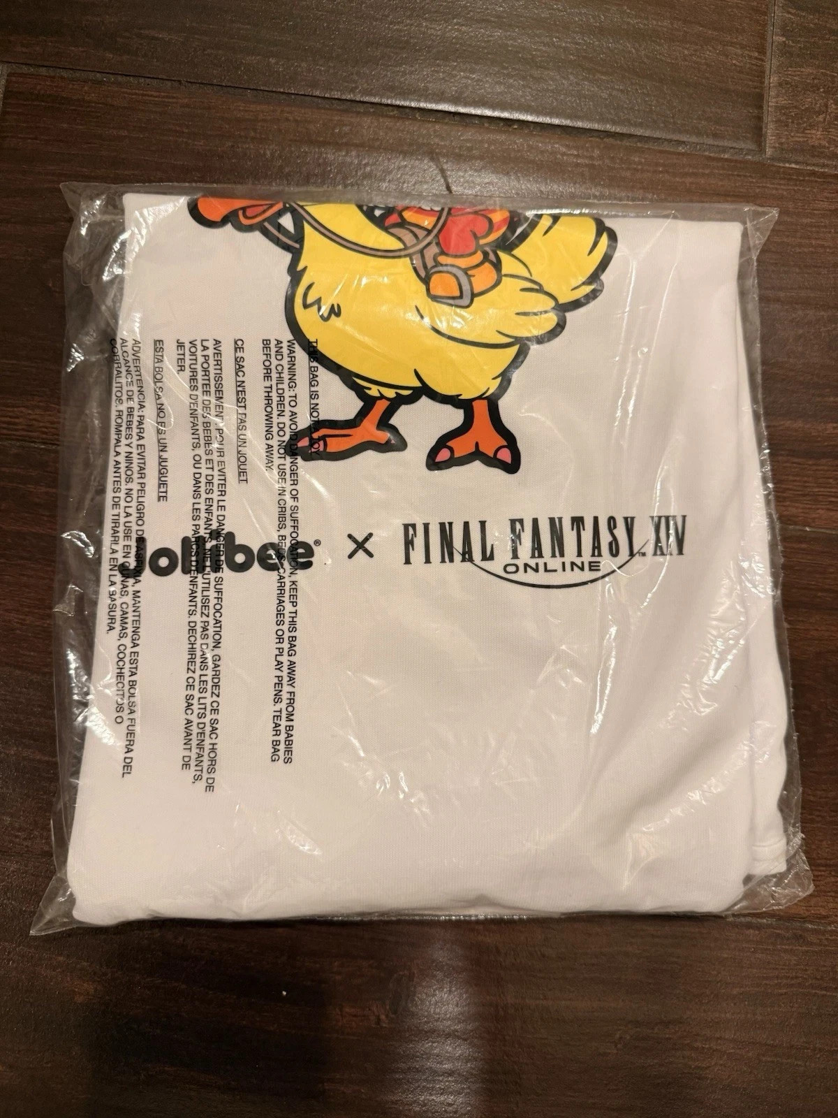 Authentic Jollibee × FINAL FANTASY XIV Chocobo T-shirt Size Medium In Hand