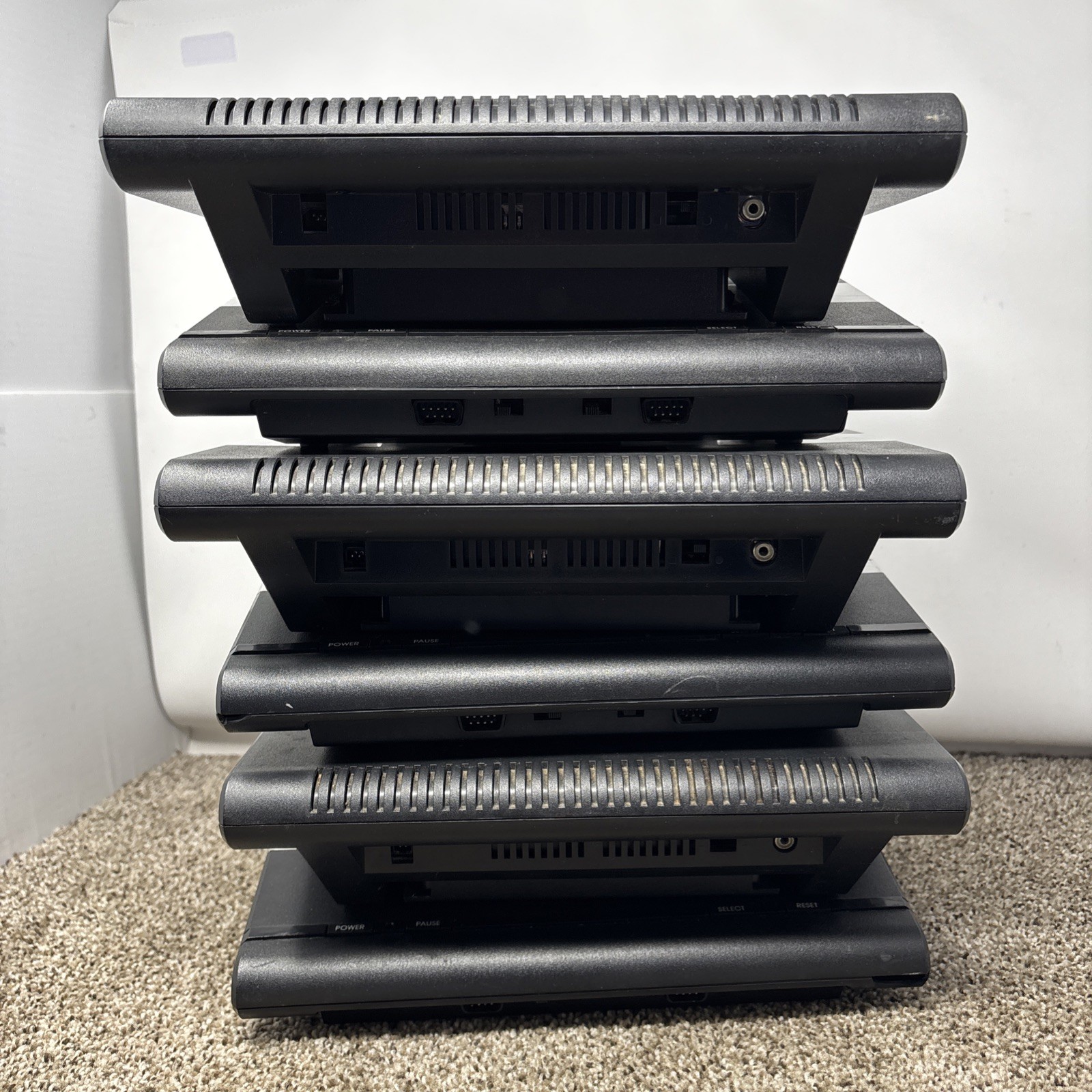 Atari 7800 Consoles Lot For Parts Or Repair Lot Of 6