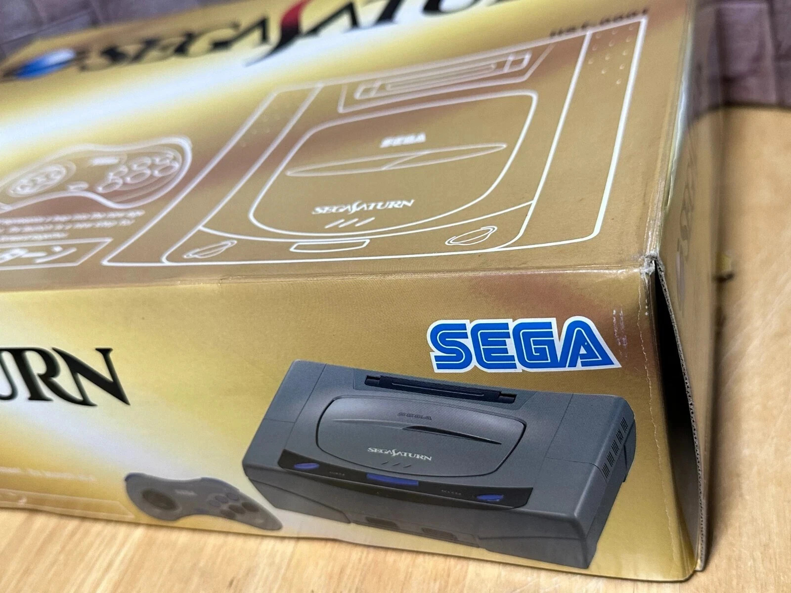SEGA SATURN Console Controller Extended Ram Cartridge Box HST-3200 & 6Games JPN