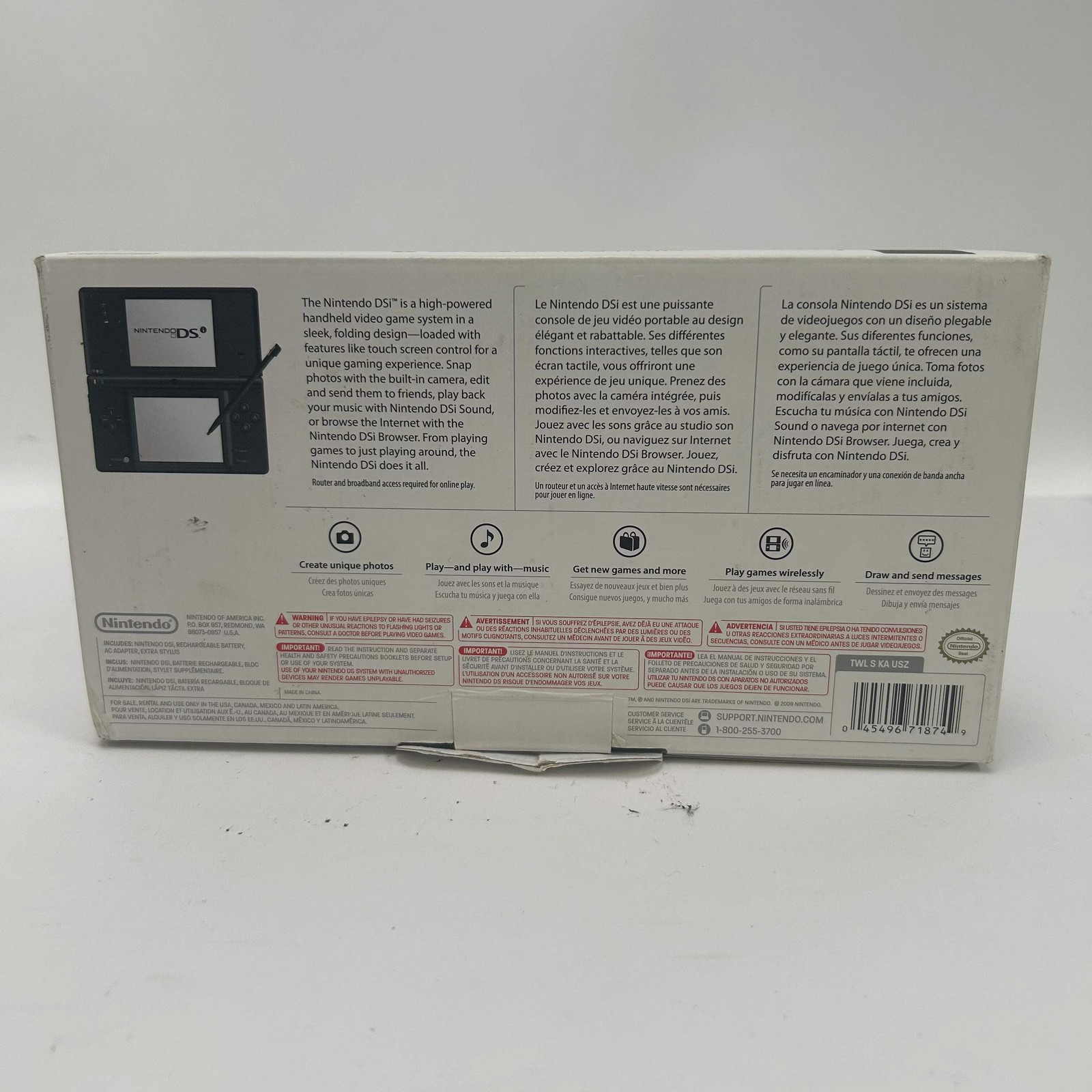 Nintendo DSi TW706451557 + Original Box + Charger + Stylus