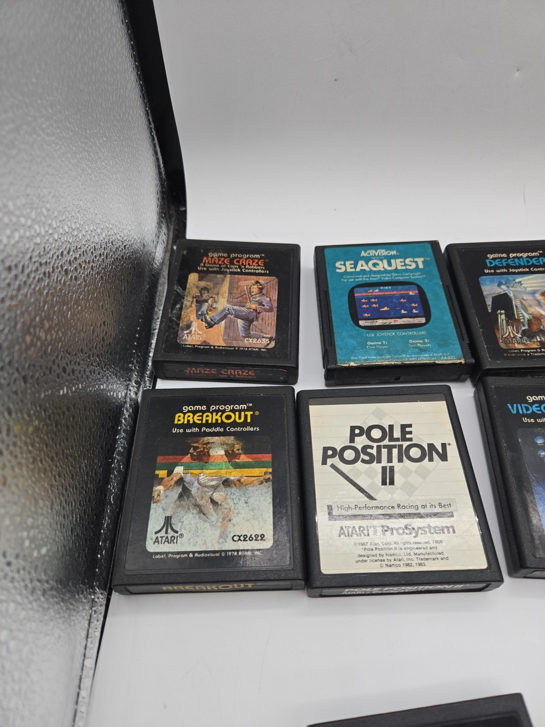 ATARI 7800 Pro System Console 16 Games Controllers Cables Tested Working Rf