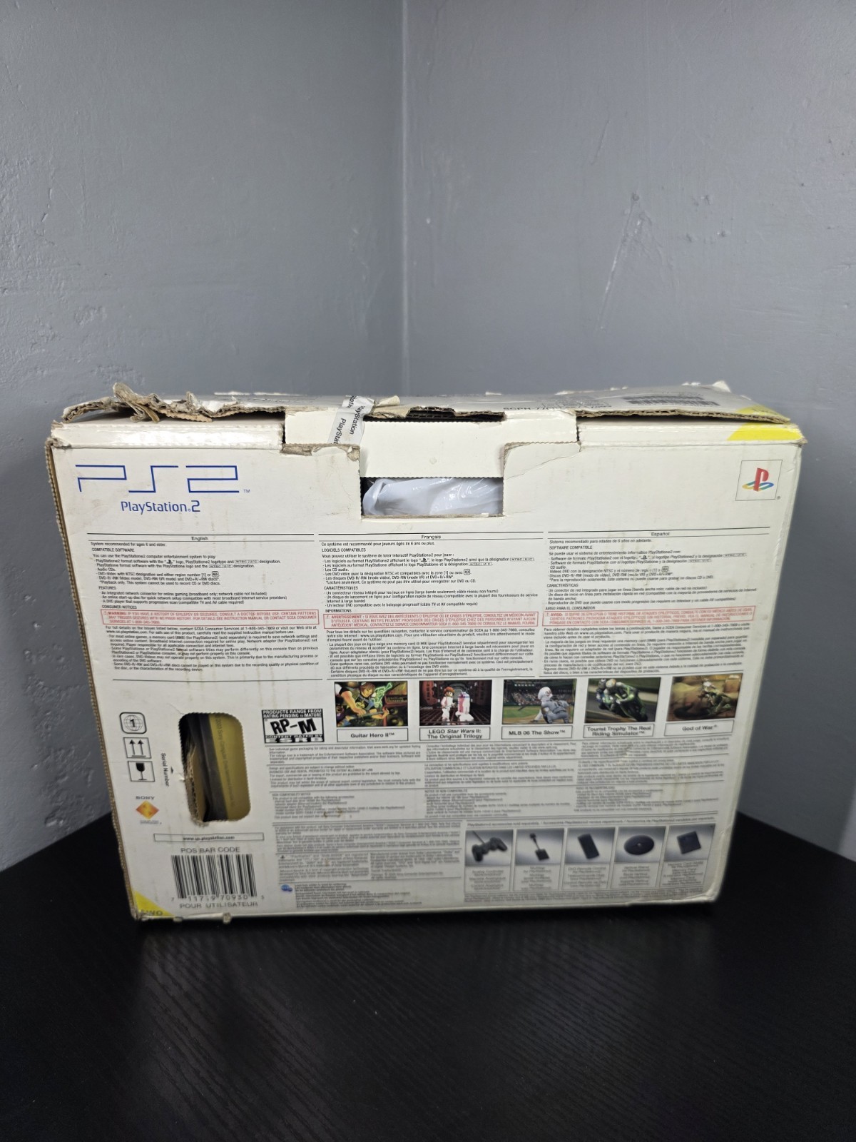 PS2 Slim Satin Silver PLAYSTATION 2 Console SCPH-77001 (Read DESCRIPTION)