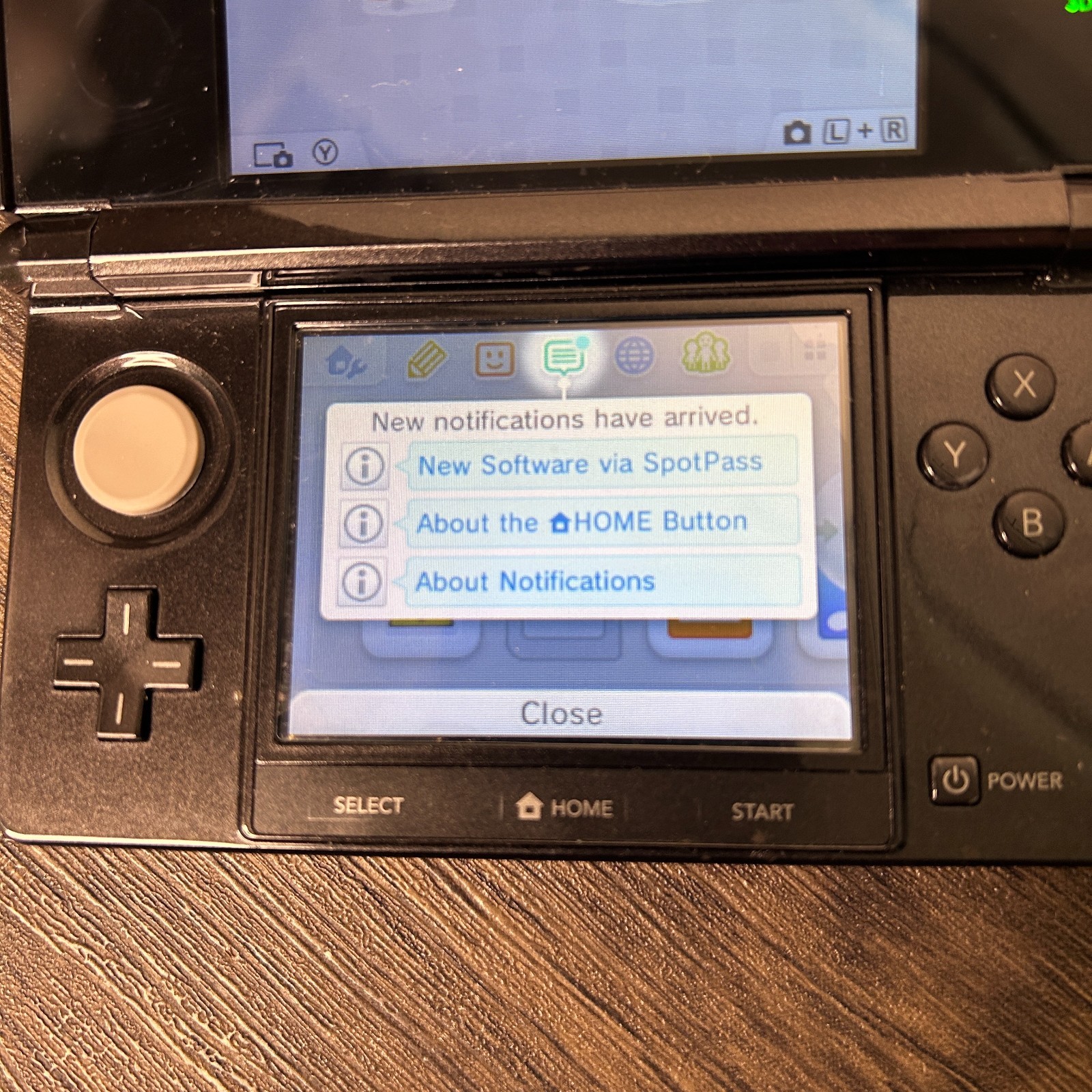NINTENDO 3DS CTR-001(USA) Black & Grey Console with Stylus Only NO Charger 4931