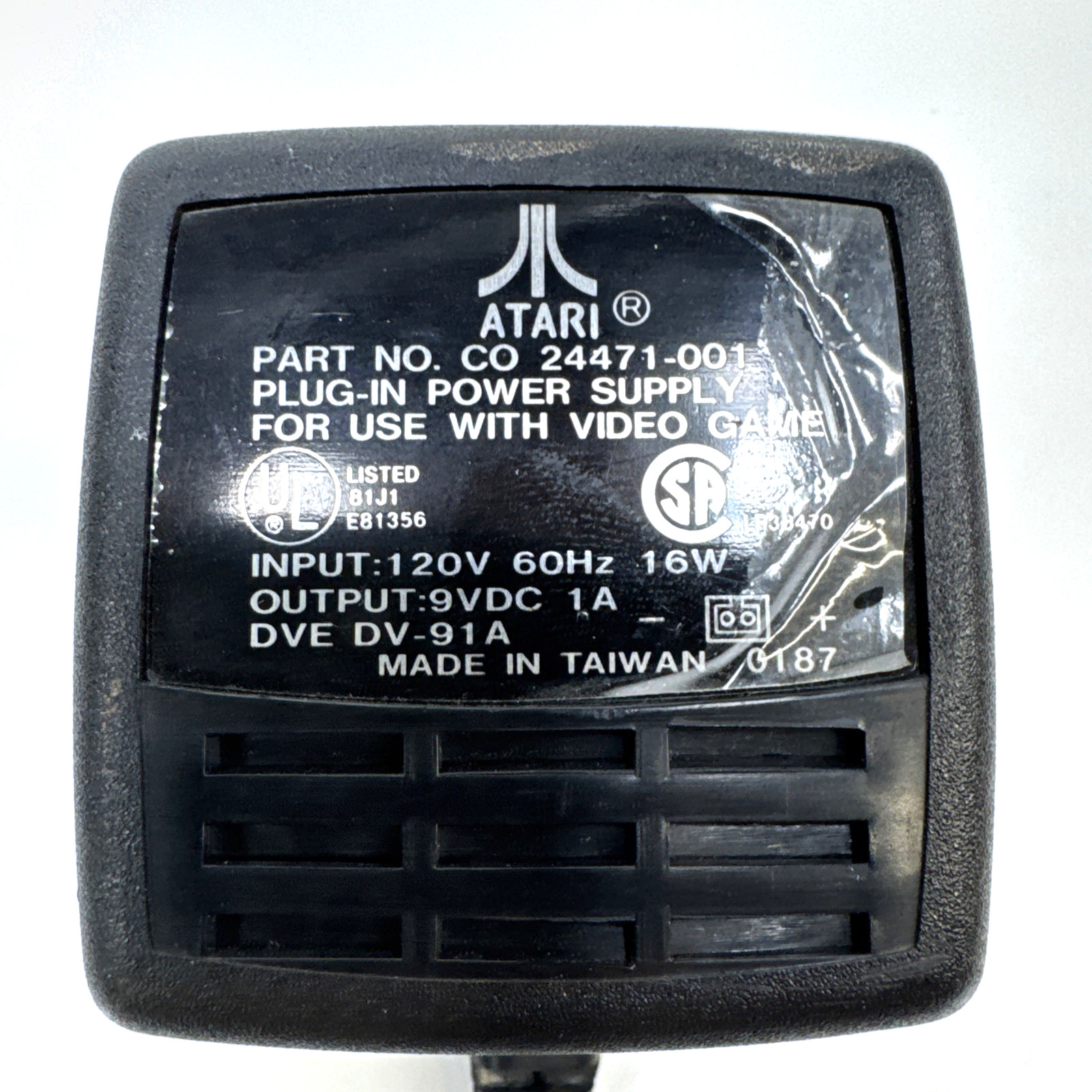 VTG Atari 7800 Pro System OEM Power Supply Plug 24471-001 Output 9V (Tested)