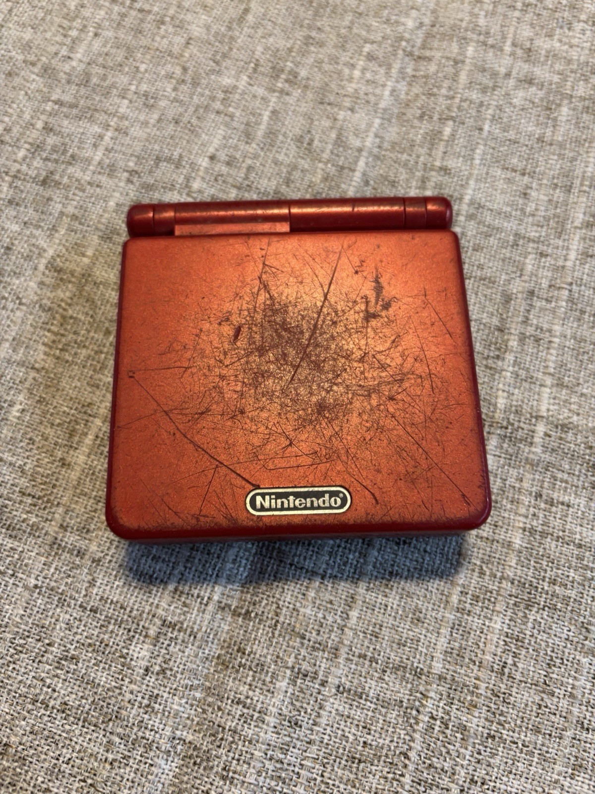 Nintendo Game Boy Advance SP AGS-001 Red Handheld, Wi-Fi, Headphone Jack