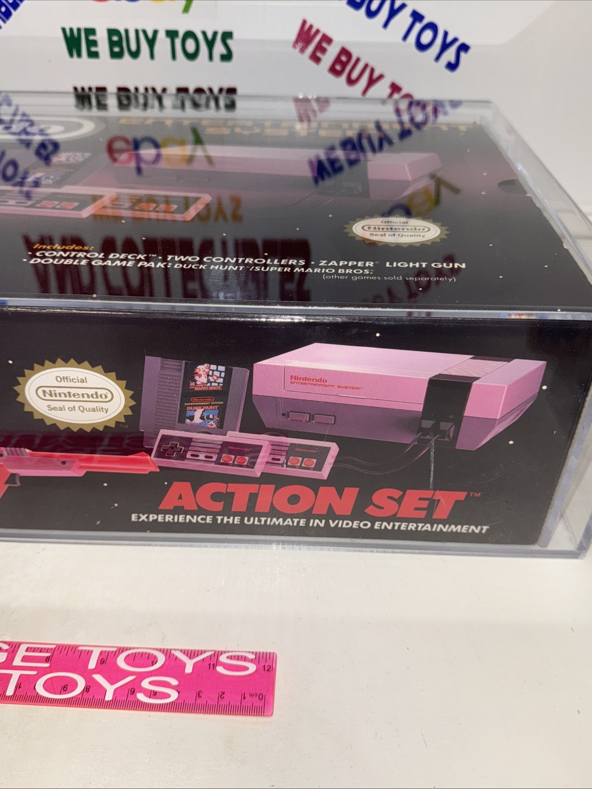 NES Nintendo Action Set Red Zapper System Console VGA Grade 80 + NEW 🔥AFA 🔥