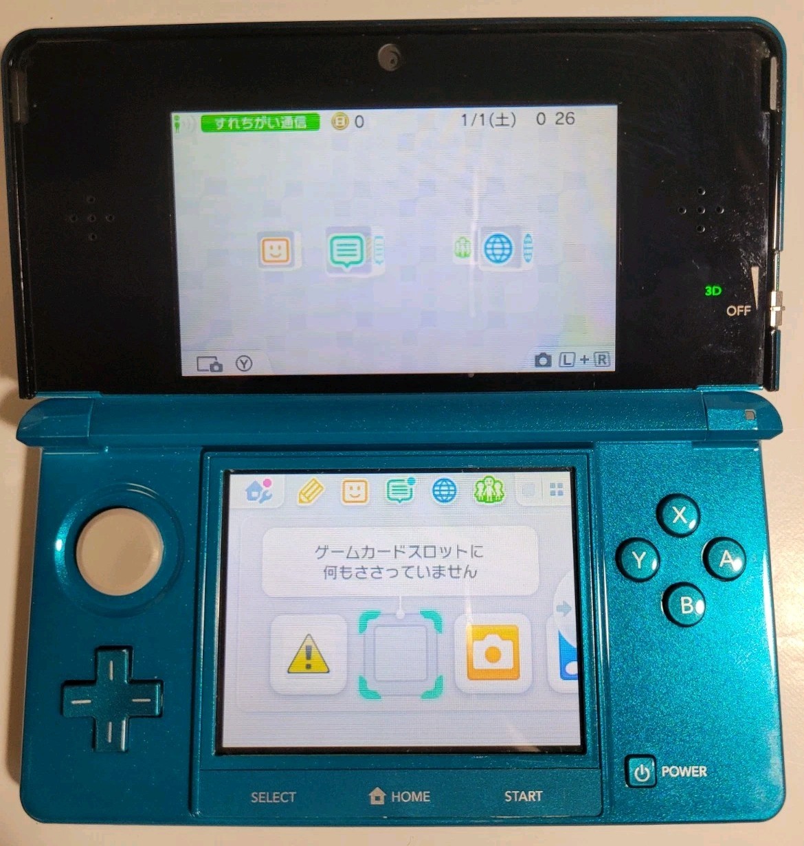 Nintendo 3DS Console Japanese Import – Aqua Blue – Tested – Japanese Region