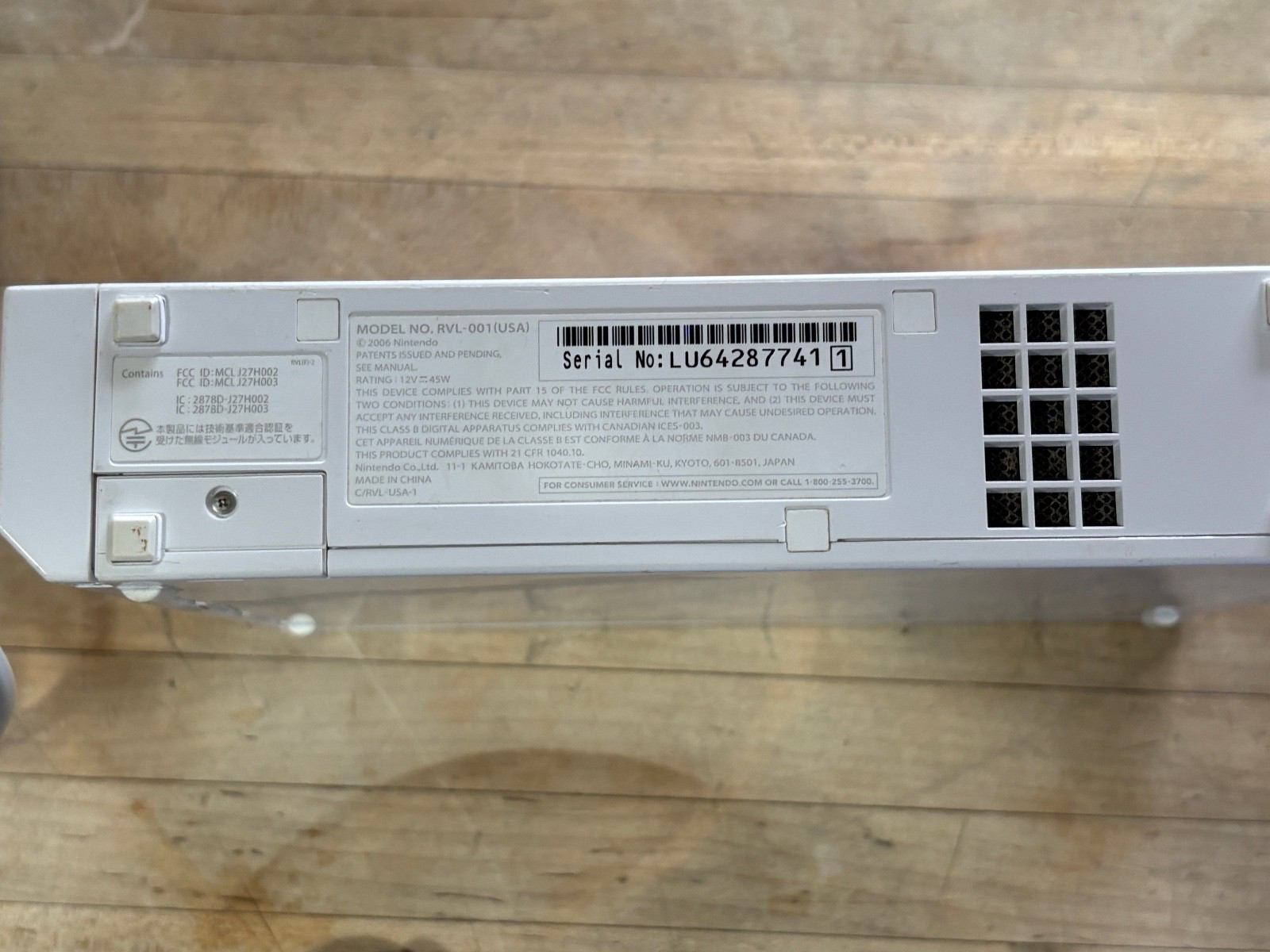 Wii Console Game w/ ALL Cords , Controller, RVL-001 USA *** with 3 Games ***