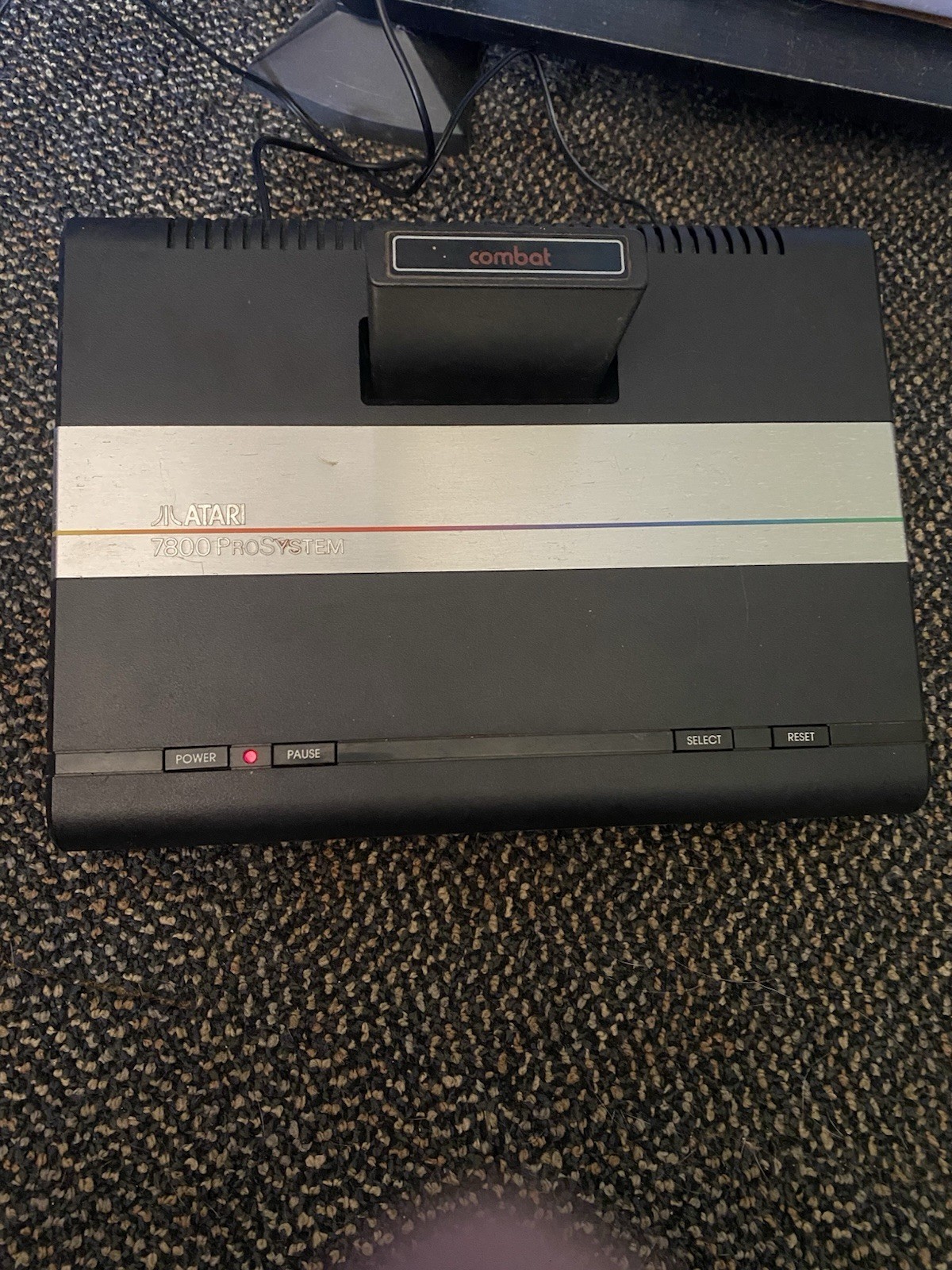 Atari 7800 ProSystem console with its controllers And Extras Tested Works!