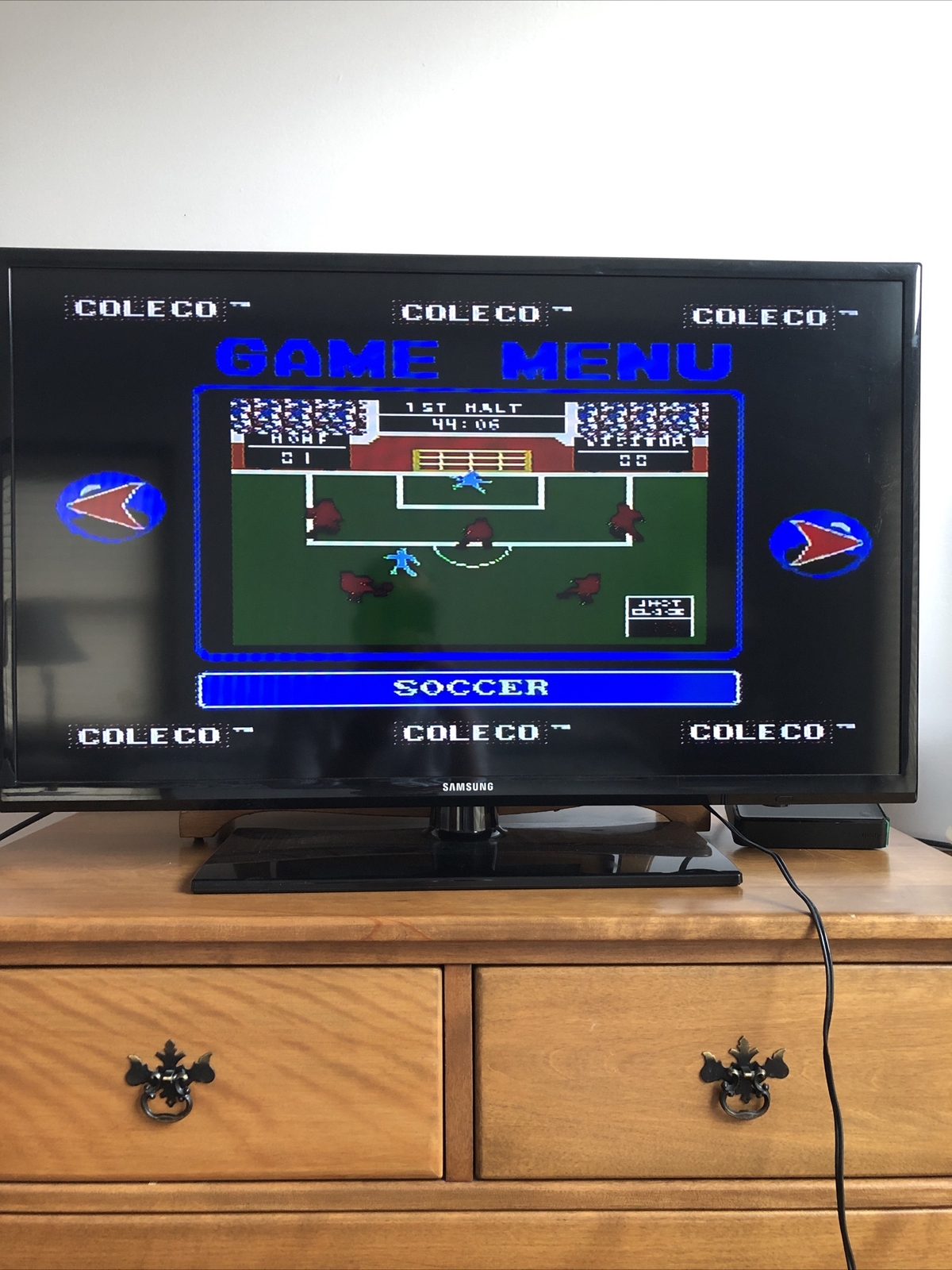 2005 Coleco Video Game System 6 Built-In Games wManual Plug&Play RCA Jack TESTED