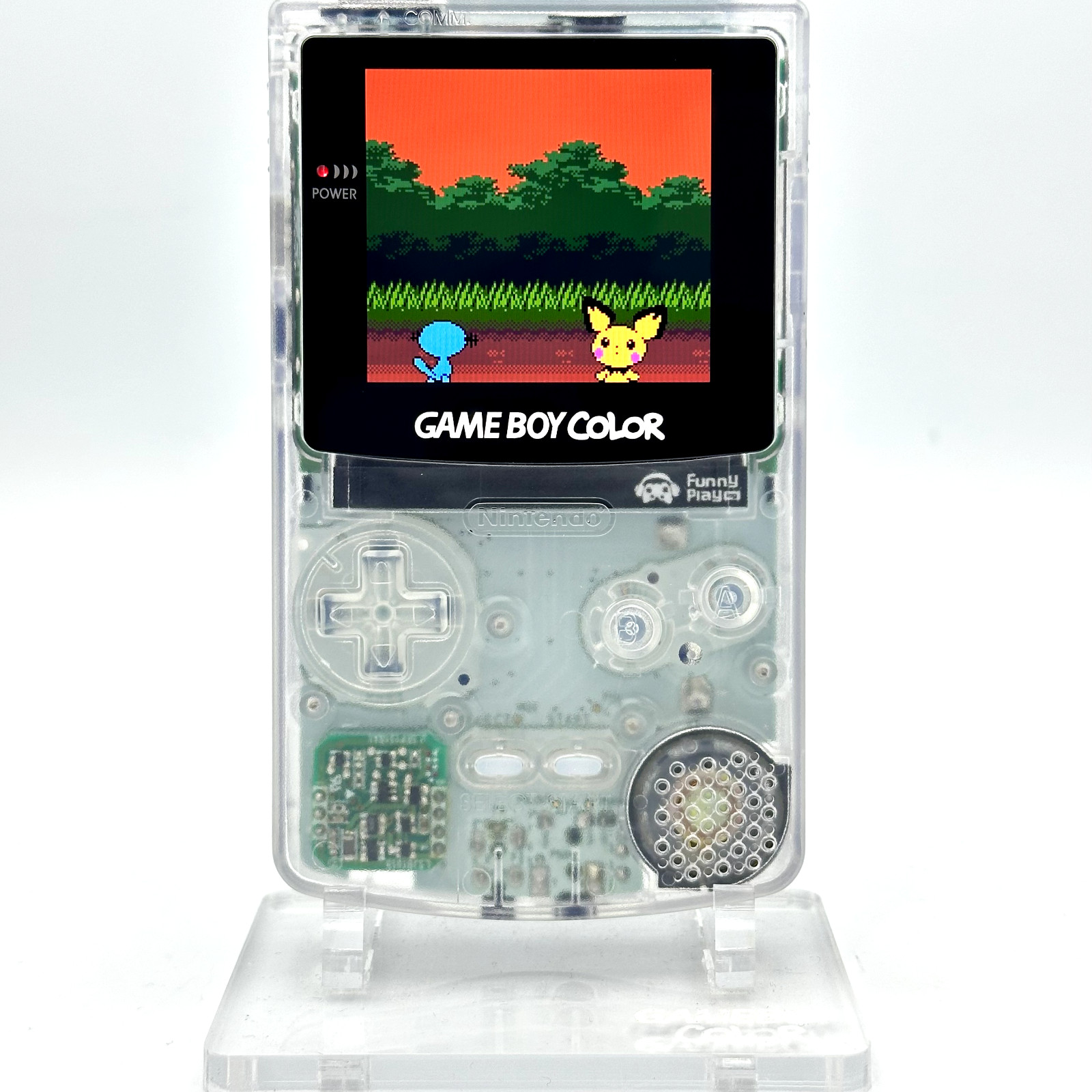Nintendo Game Boy Color GBC IPS XL Laminated Backlight Backlit Mod Clear Frosted