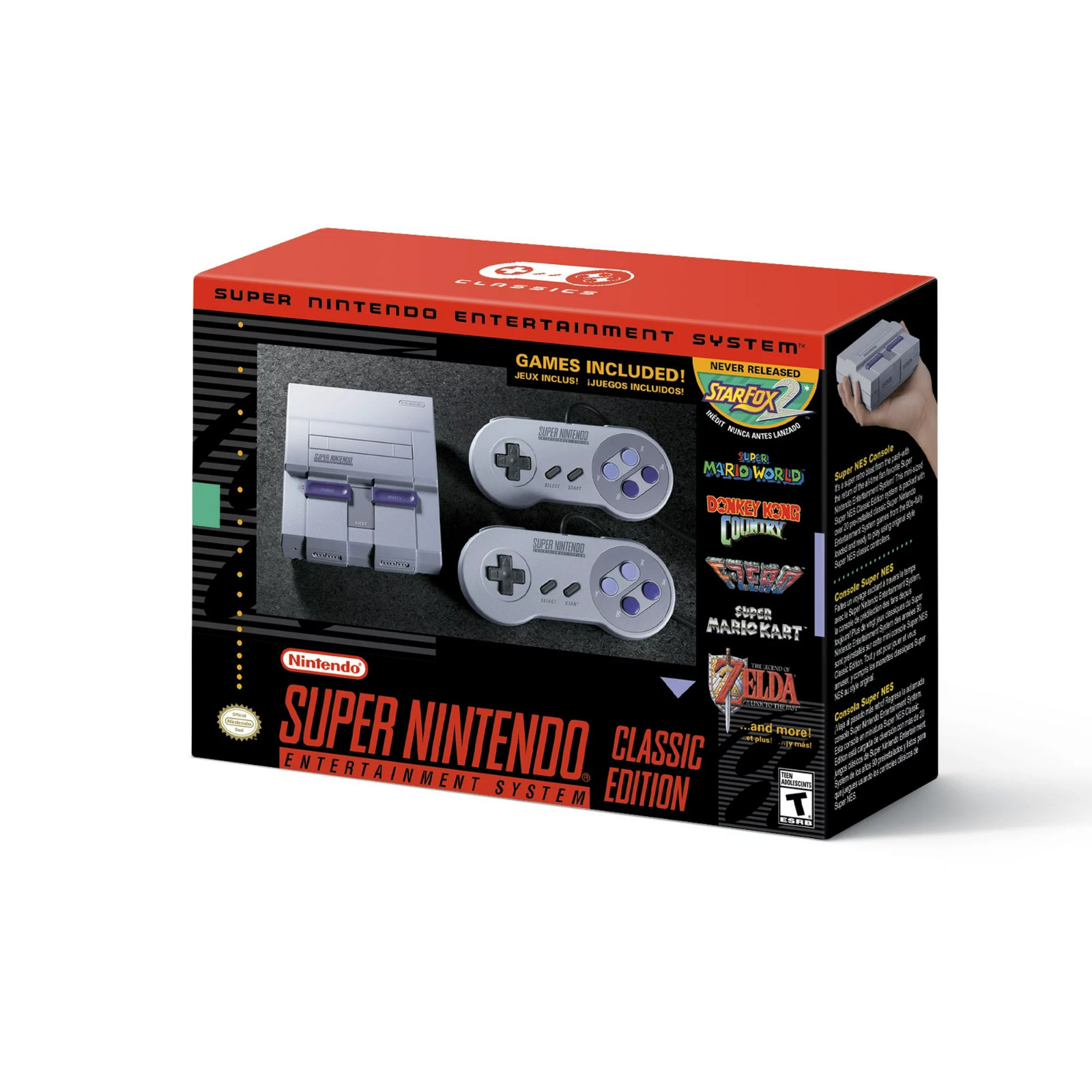 SNES Classic Edition Mini Console USA w/ 21 Games + Free Keychain