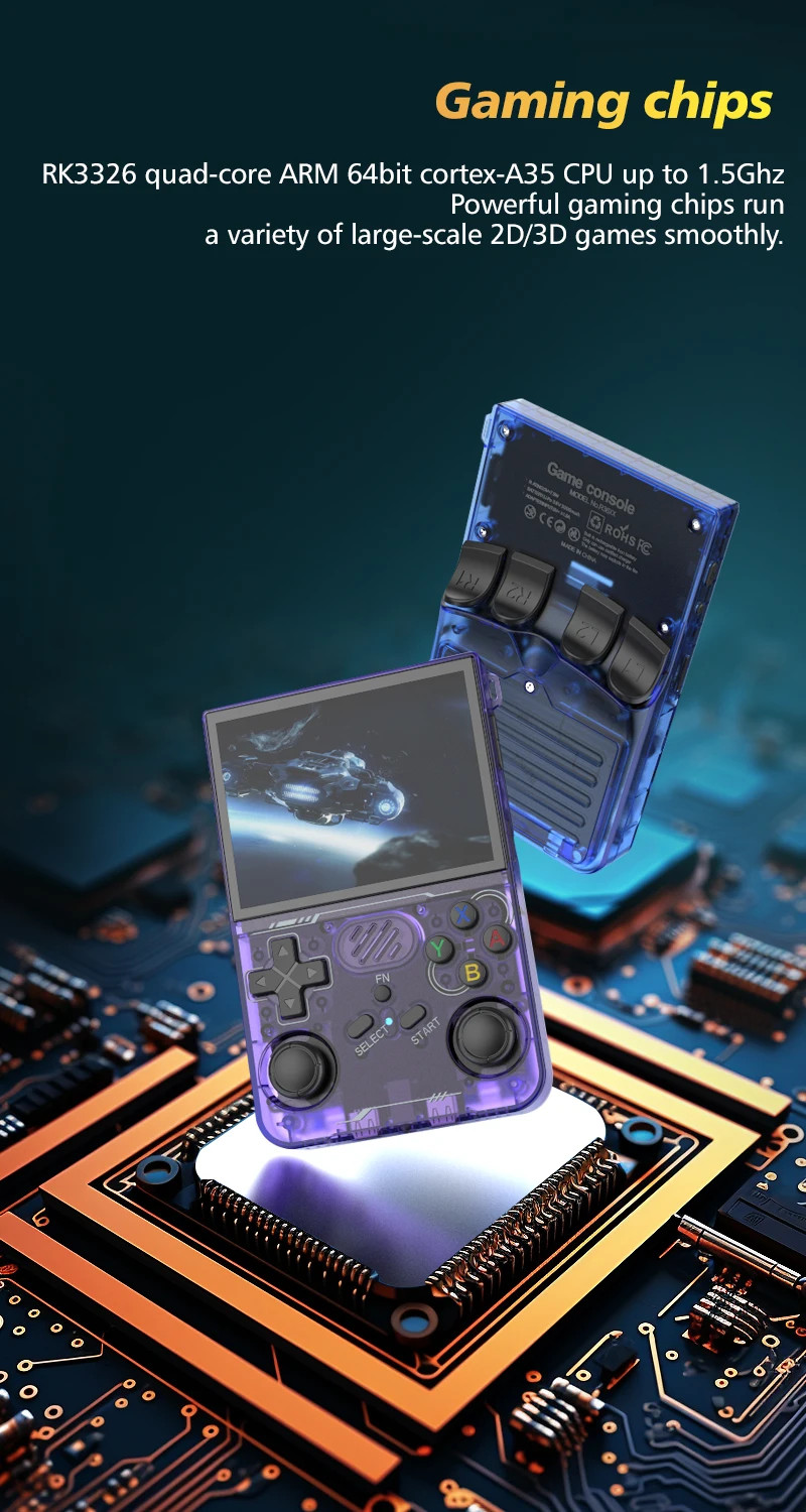 Original new R36XX Hand-held Consoles 3.5-inch IPS 640*480 Screen Retro Game