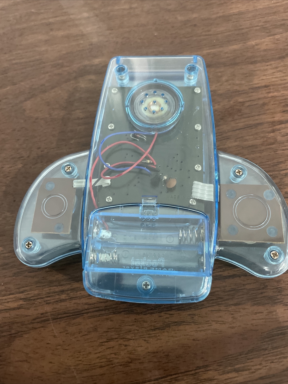 Blue POCKET GAME PLAYER, Portable Handheld Electronic Spaceship w/11 Video Games