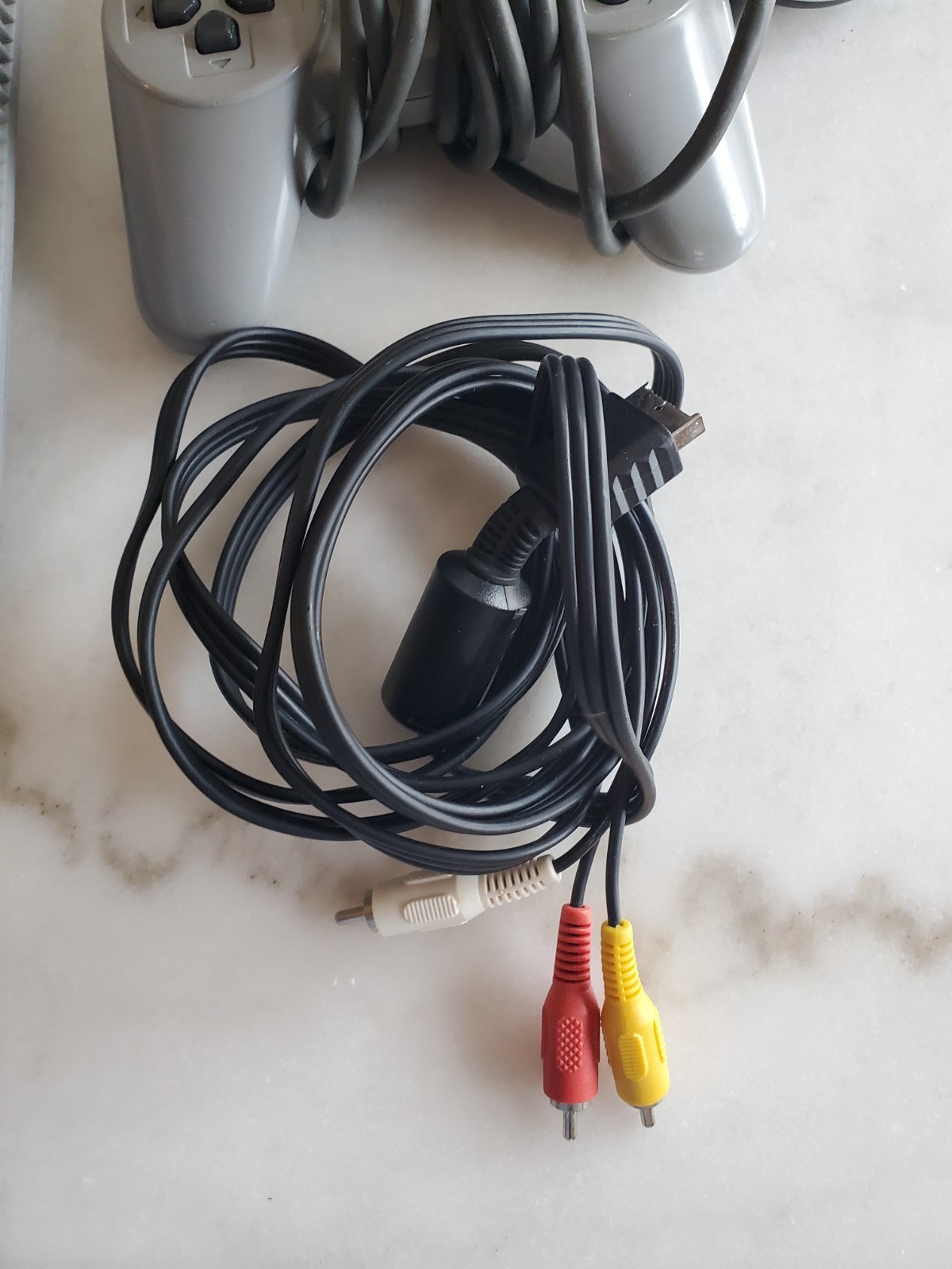 Sony Playstation PS1 Console: Sony Controller, Wires Tested + 3 Wresleting Games