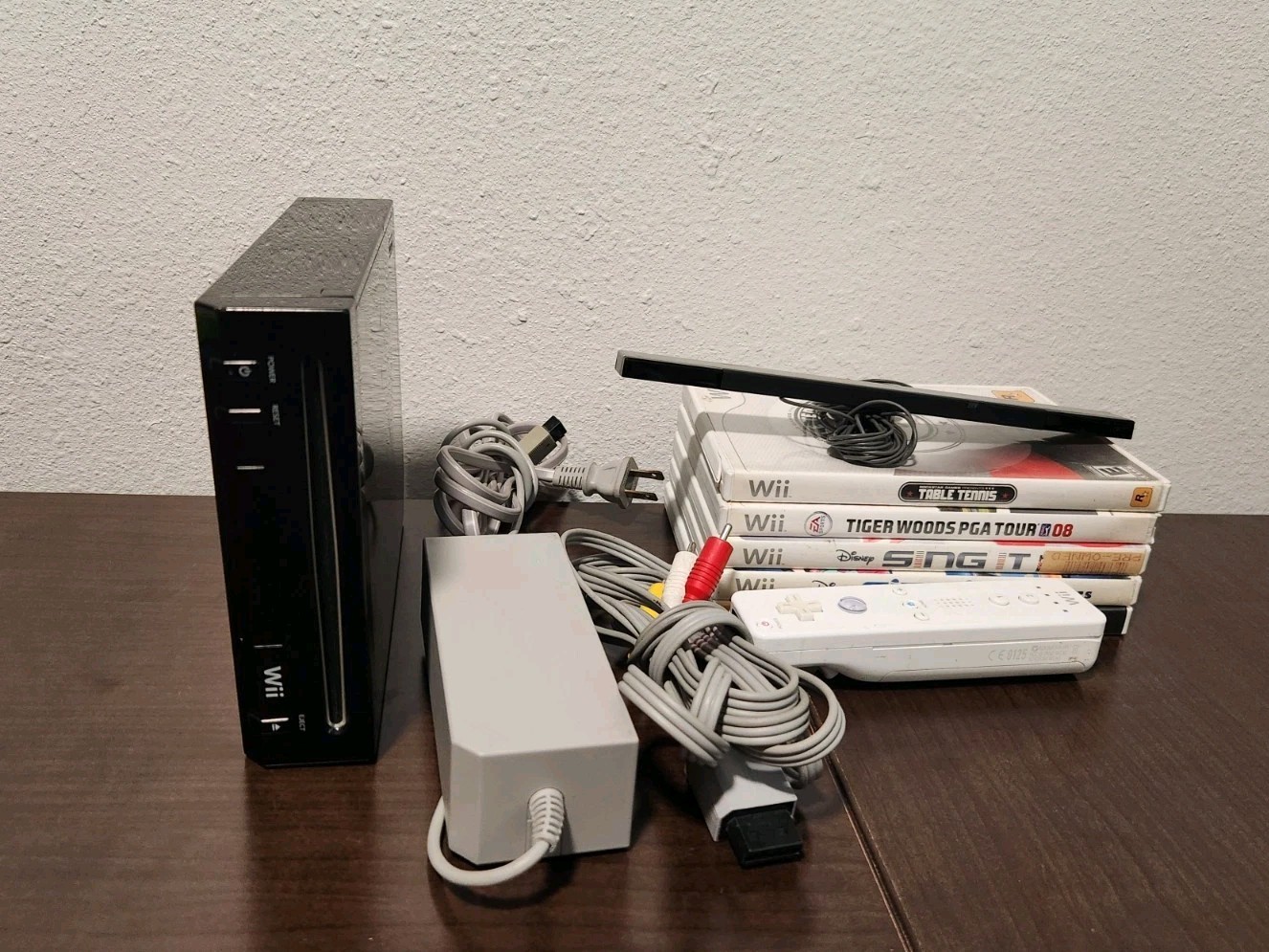 Nintendo Wii RVL-101 (USA) Black Console Bundle – Tested & Working