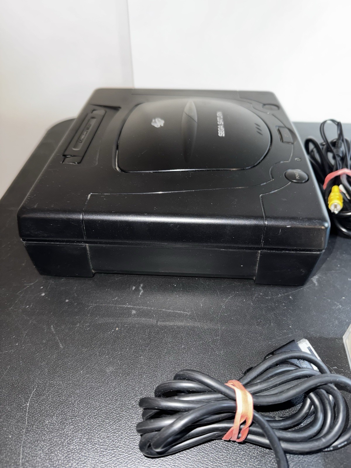 Sega Saturn Model 2 Console W/ Controller Cables Impact Racing Game Works Great!
