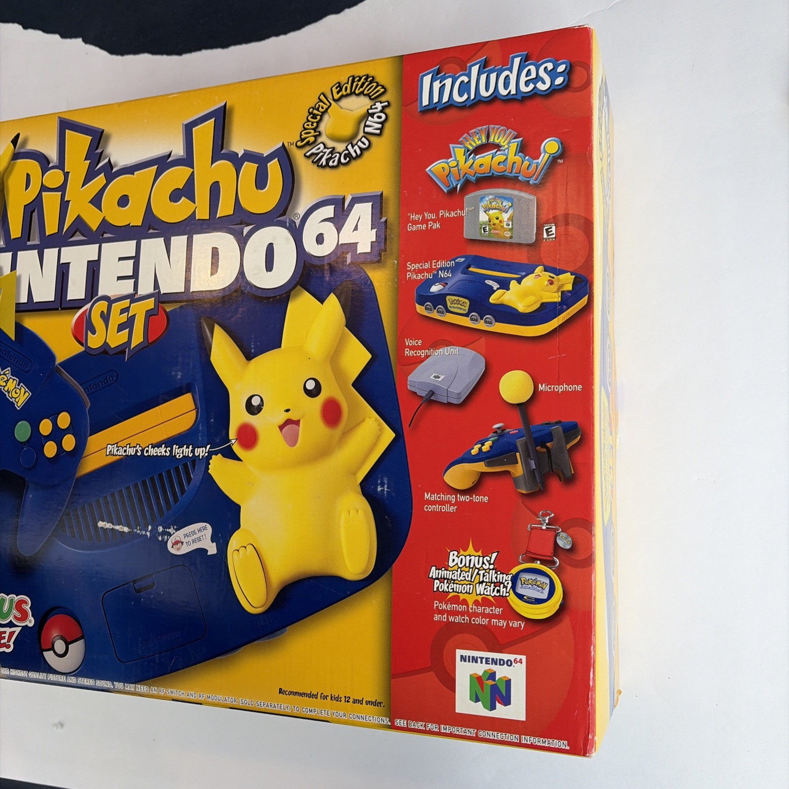 UNUSED MINT OPEN BOX Nintendo 64 Pokemon Special Pikachu Edition N64 COMPLETE