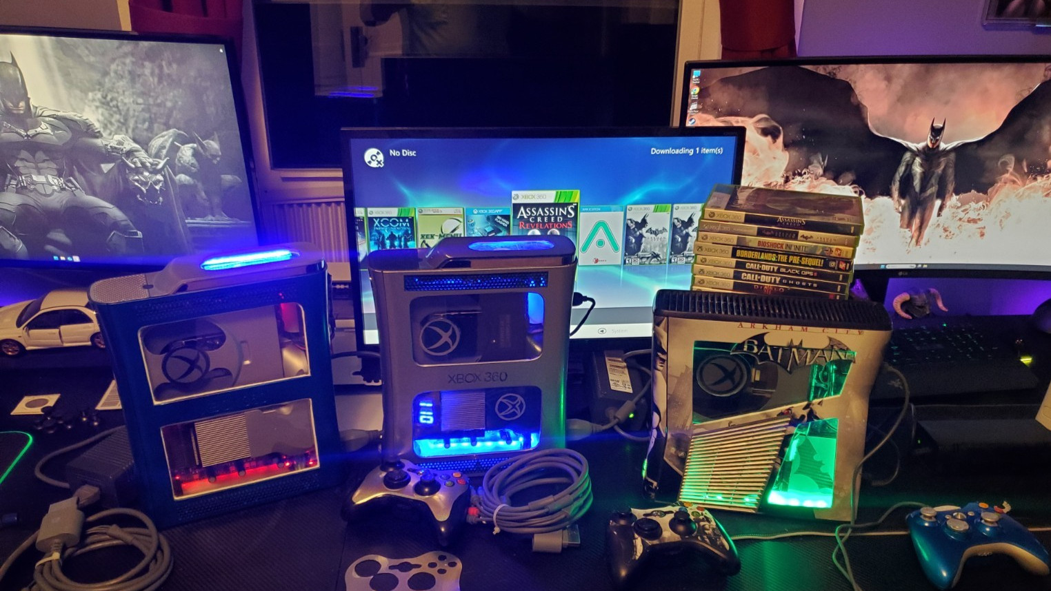 Microsoft Xbox 360s Special Console 63 Games + 500gb + LED + Controller + Power