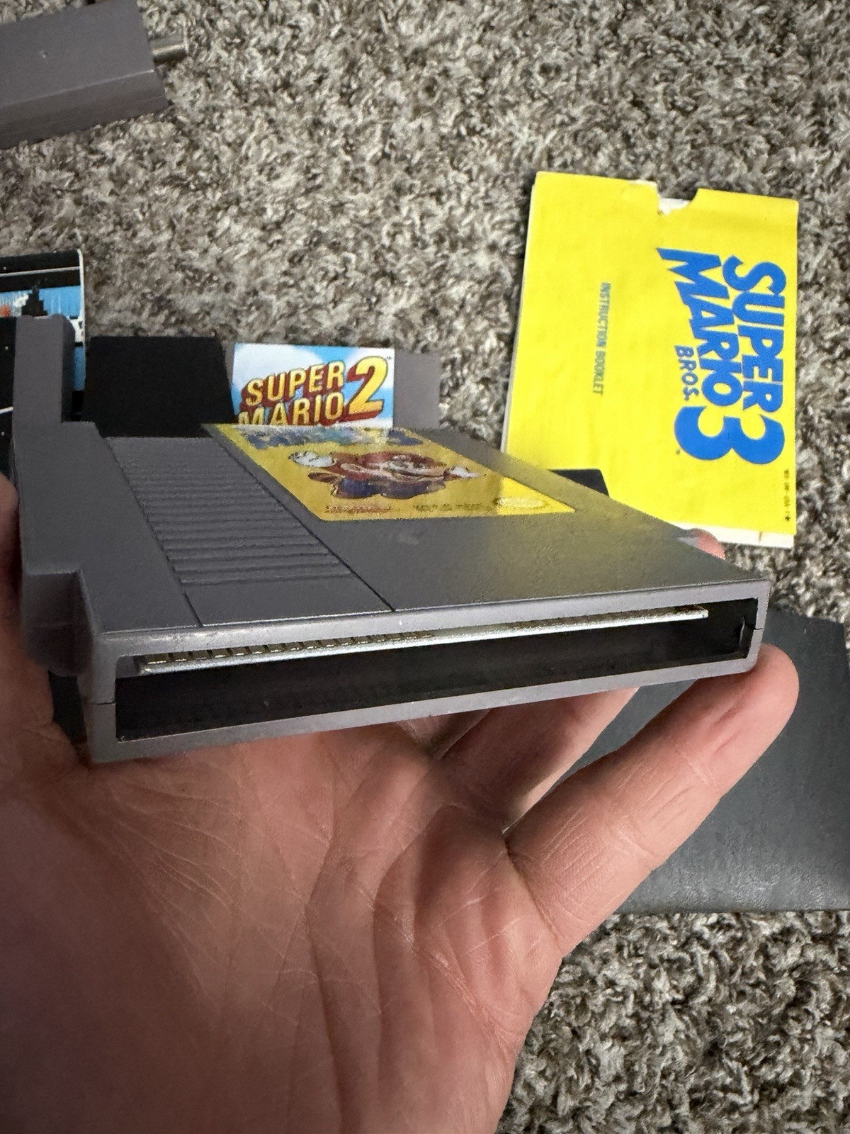 Nintendo NES Console Bundle Super Mario Bros 1 2 3 Zapper 2 Controllers Tested