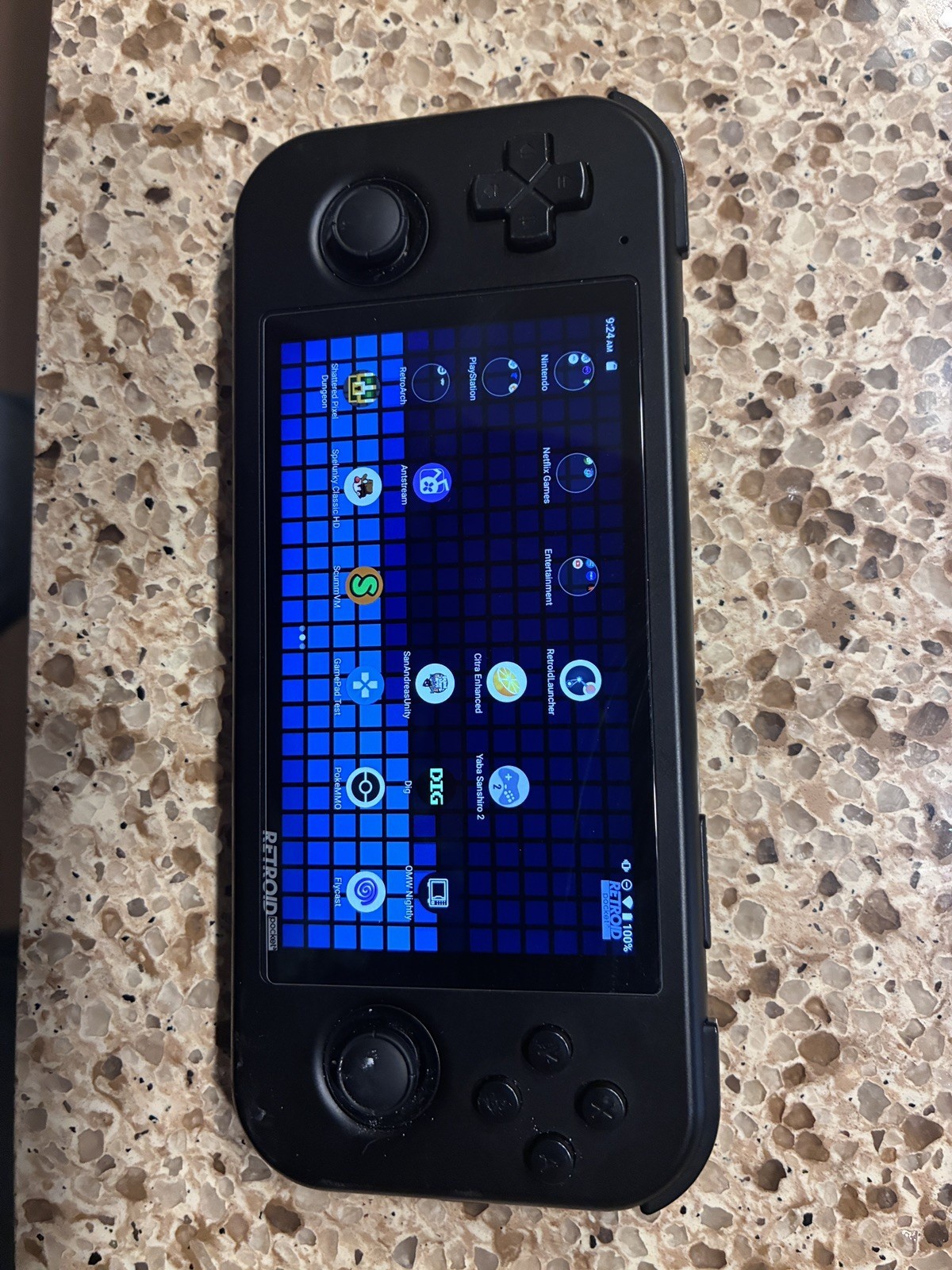 Retroid Pocket 3 Plus Handheld Gaming System (Black) with Carrying Case