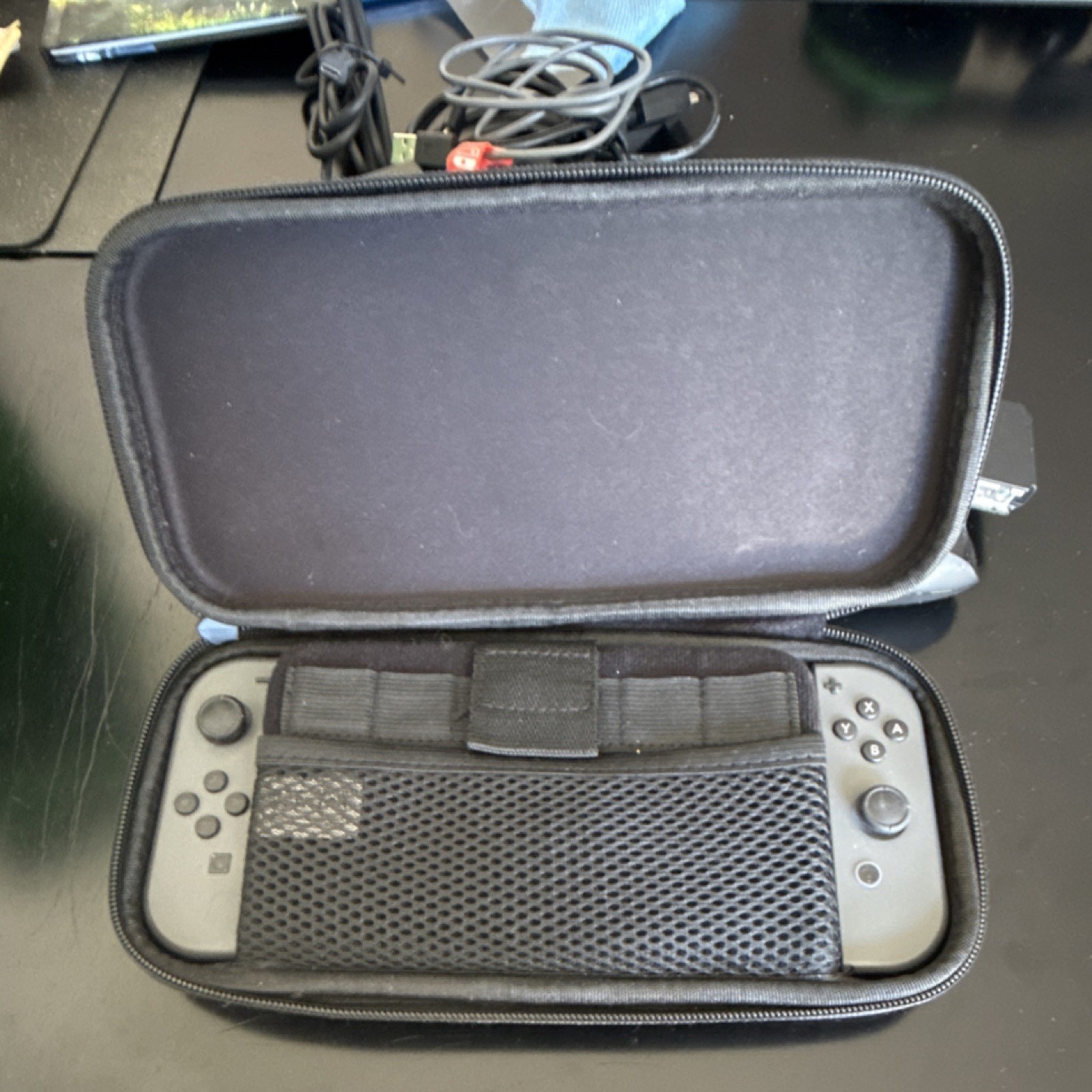 Nintendo Switch HAC-001 Console Gray Black Dock Joy-Con Charger HDMI USB-C Case