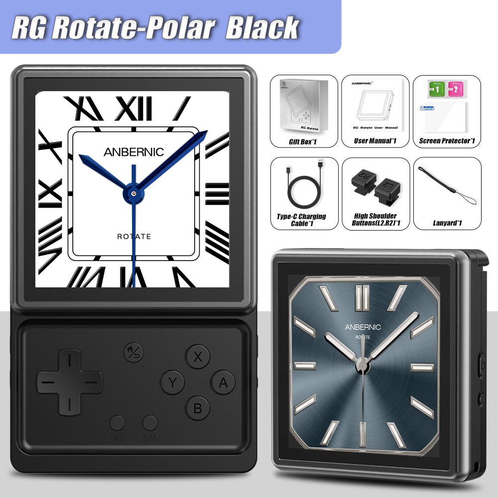 ANBERNIC RG Rotate Handheld Game Console 3.5′ Android12 2000mAh Video Games Gift
