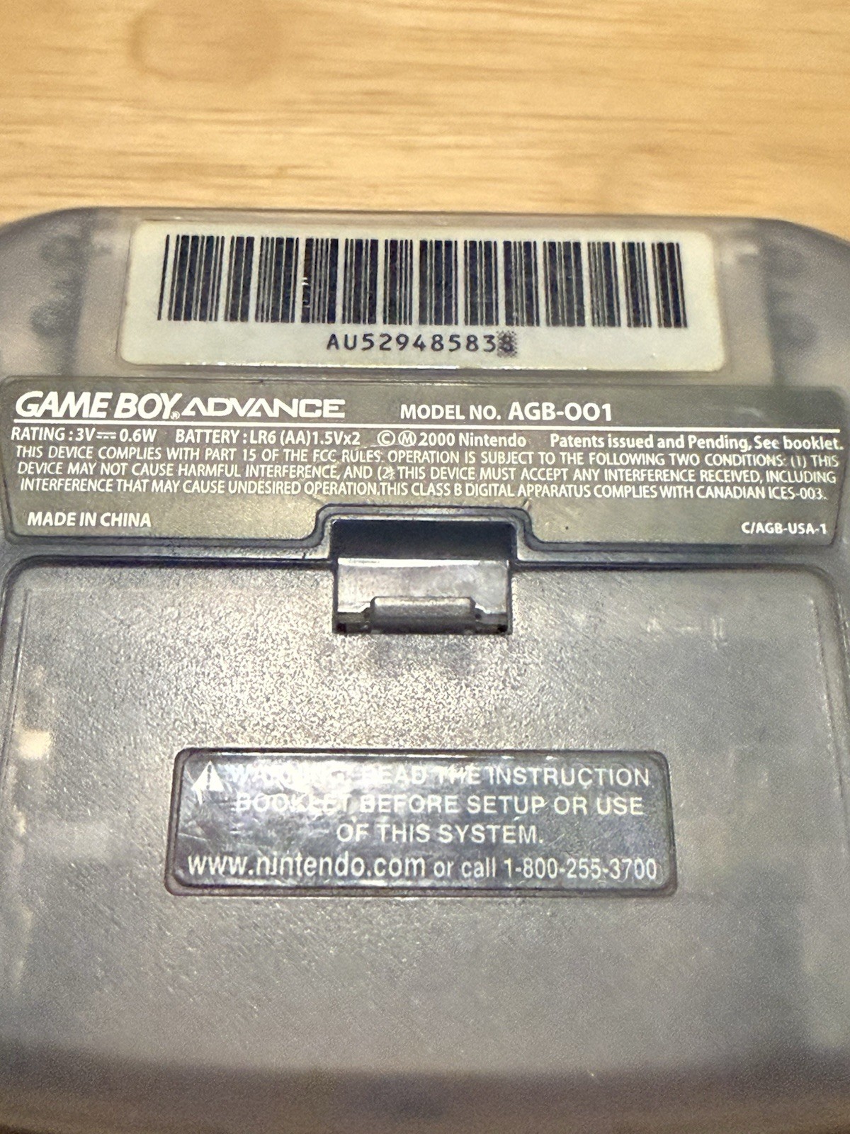 Nintendo Game Boy Advance GBA Glacier Ice Bundle 4 Games Nintendo Zipper Case