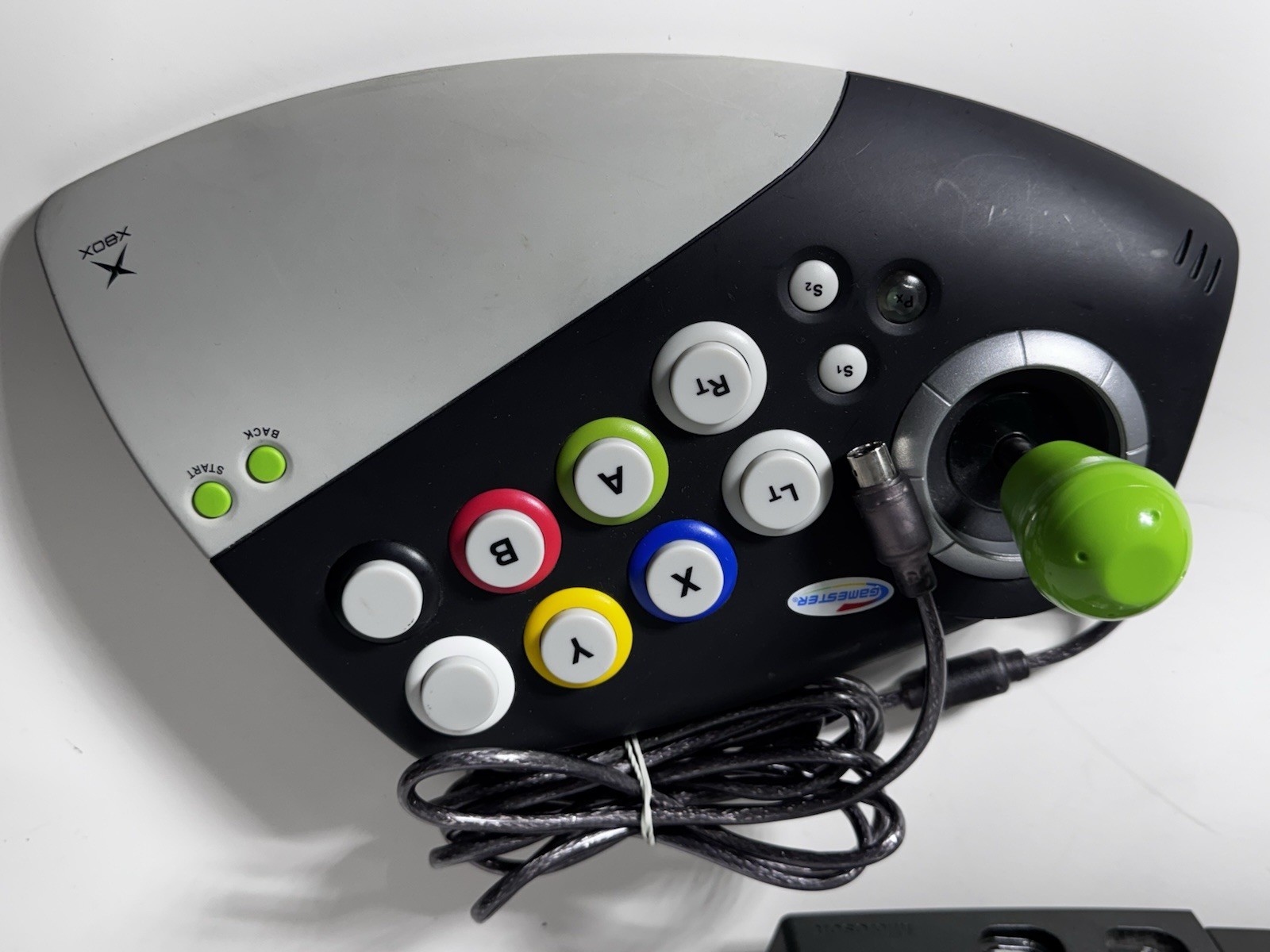 Microsoft Xbox Original Console 2 Controllers, Joystick, Wires & Games – Tested