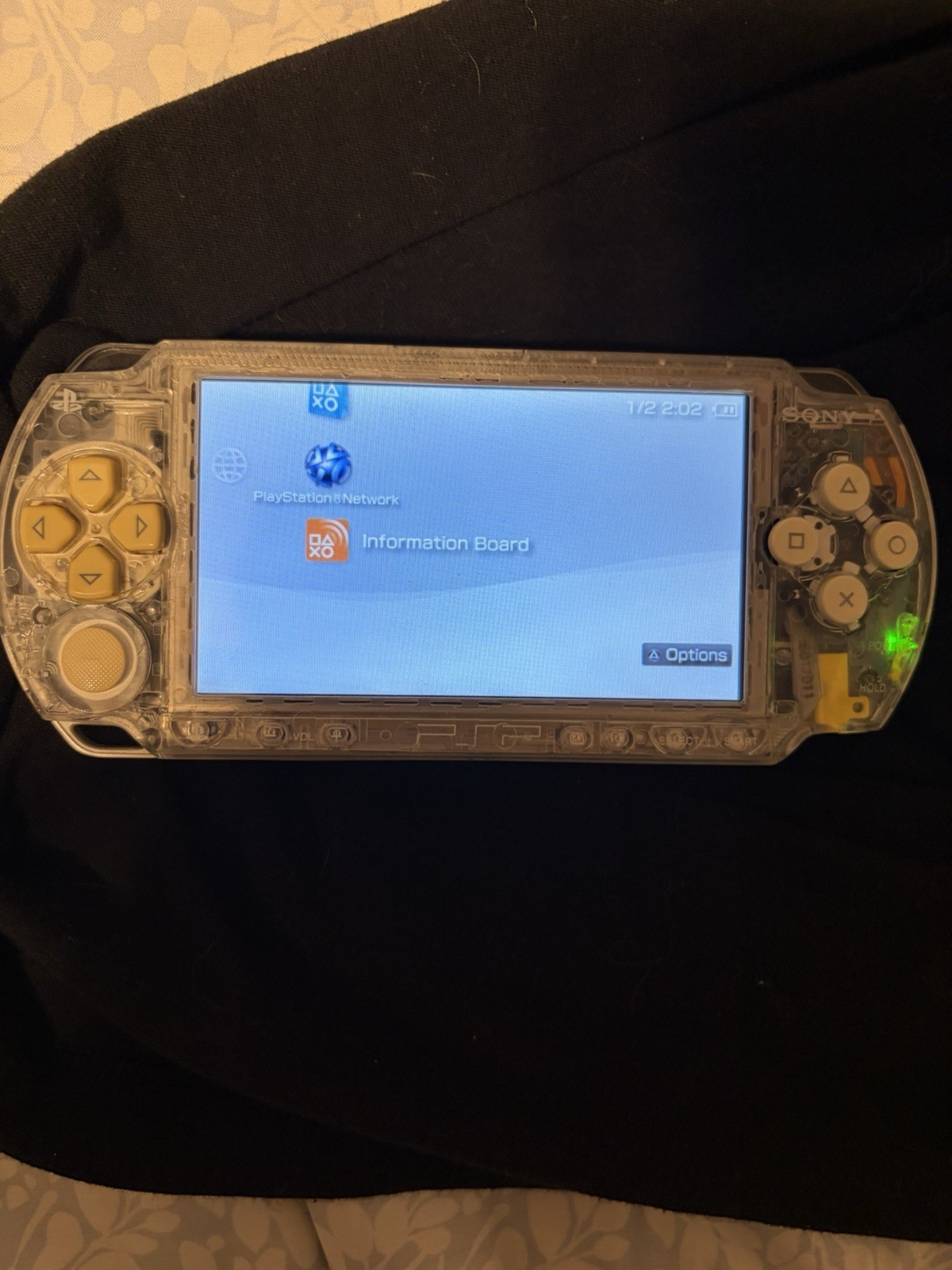 Sony PSP Clear Handheld Console Wi-Fi Capability Headphone Jack
