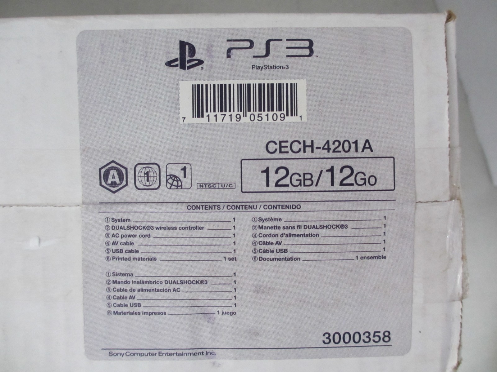Sony PlayStation 3 PS3 Super Slim NTSC 12GB, Sealed, CECH-4201A