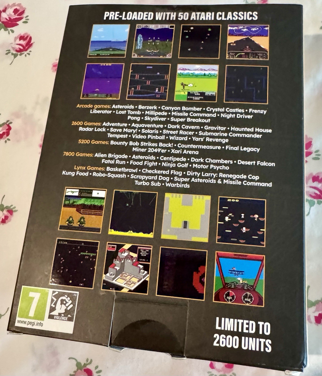 Hyper Mega Tech Limited Edition Atari Super Pocket (Evercade) In Box