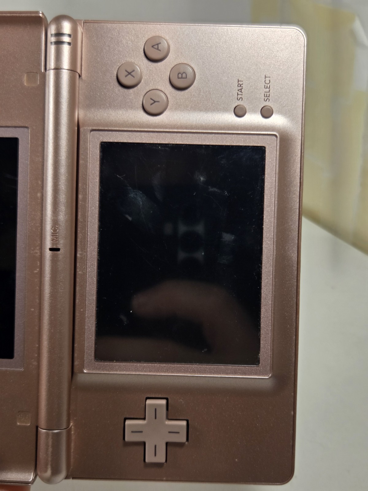 Nintendo DS Lite Metallic Rose Pink Handheld Console NO STYLUS