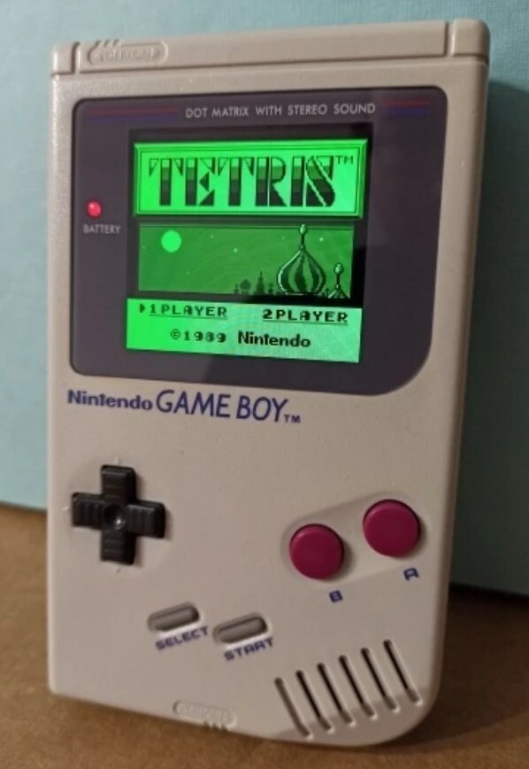 Restored Original Nintendo DMG-01 GameBoy W/ IPS v4 Backlit LCD Screen Game Boy